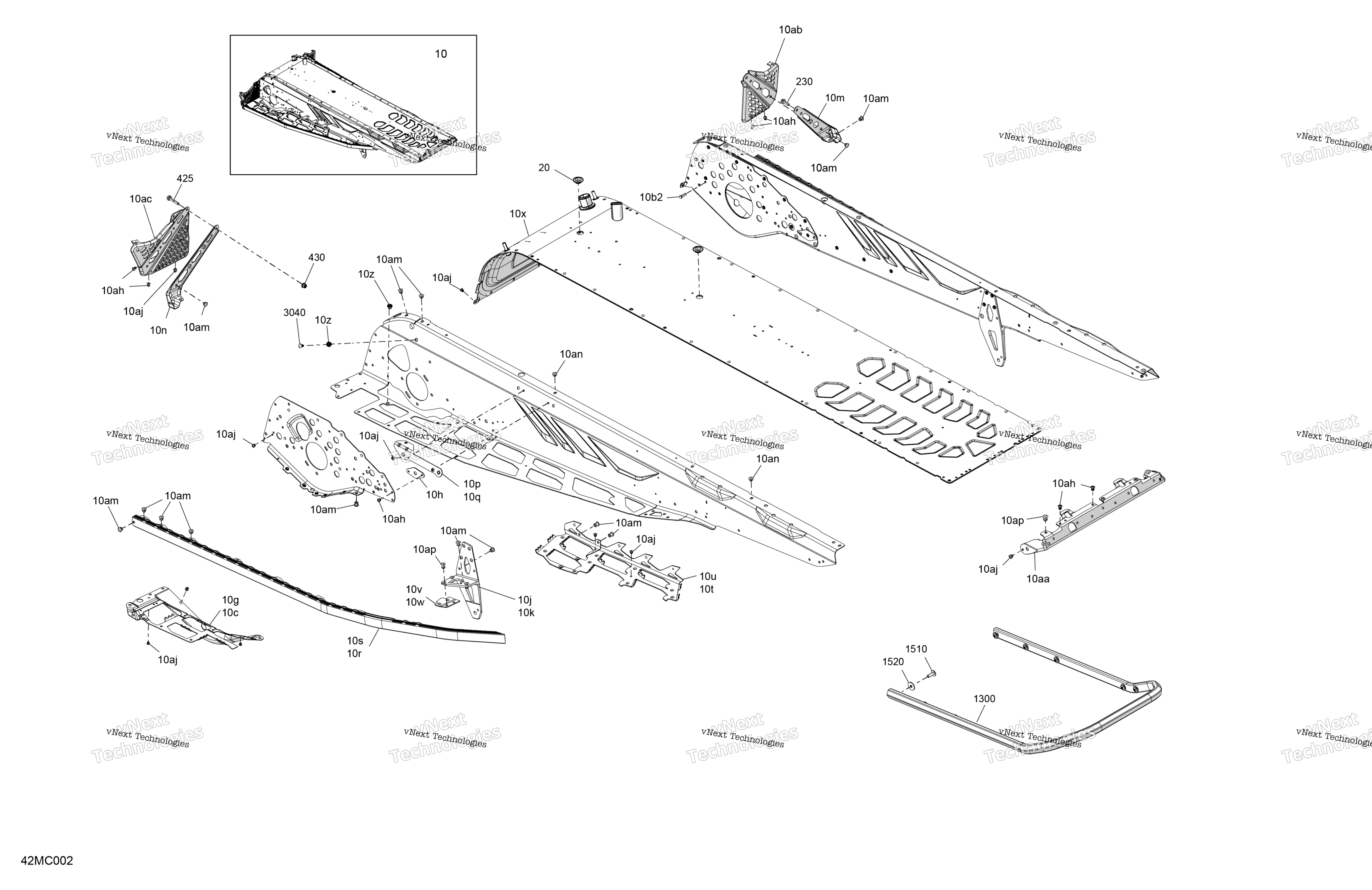 Рама - System - Rear Section