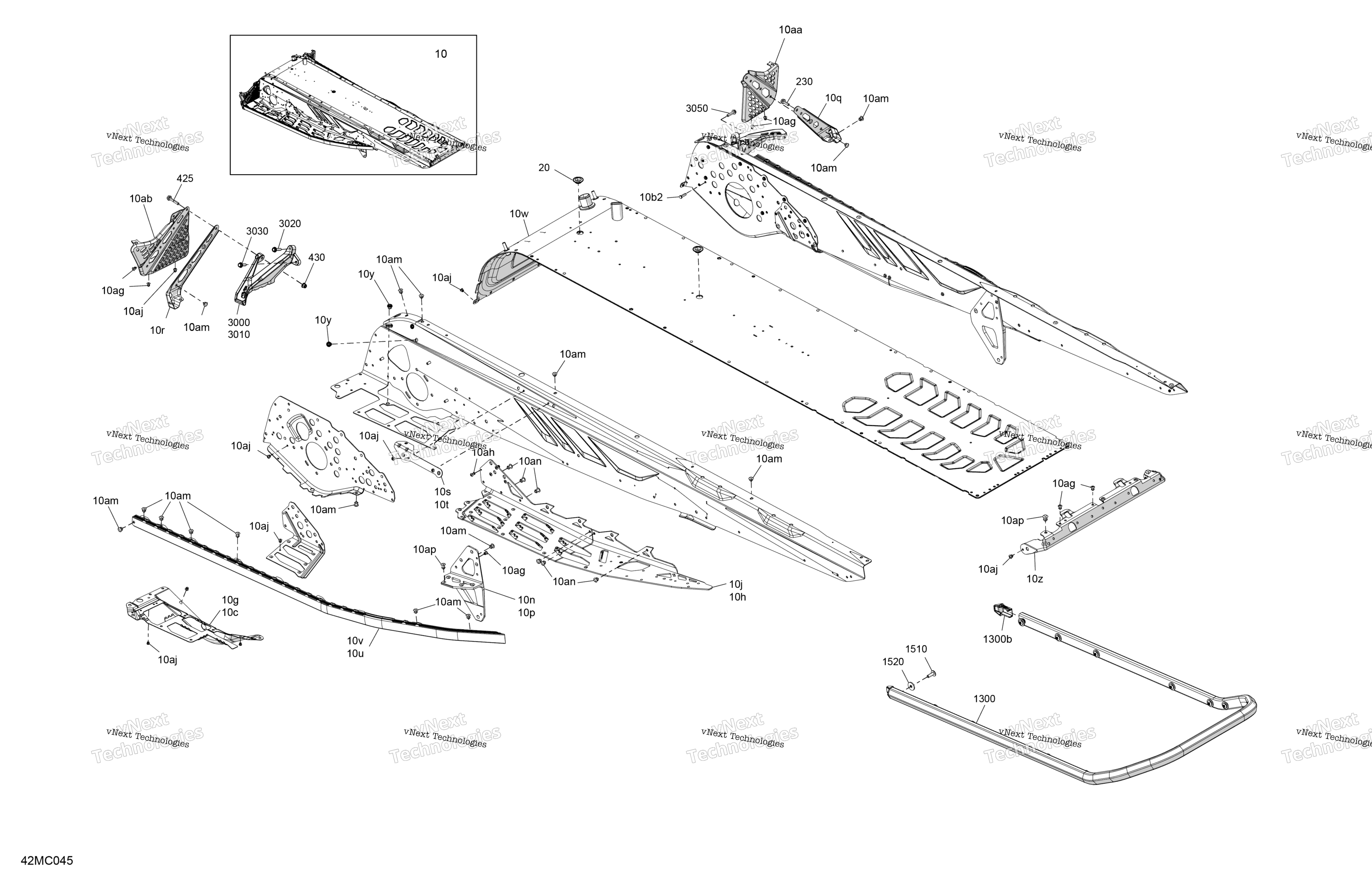 Рама - System - Rear Section