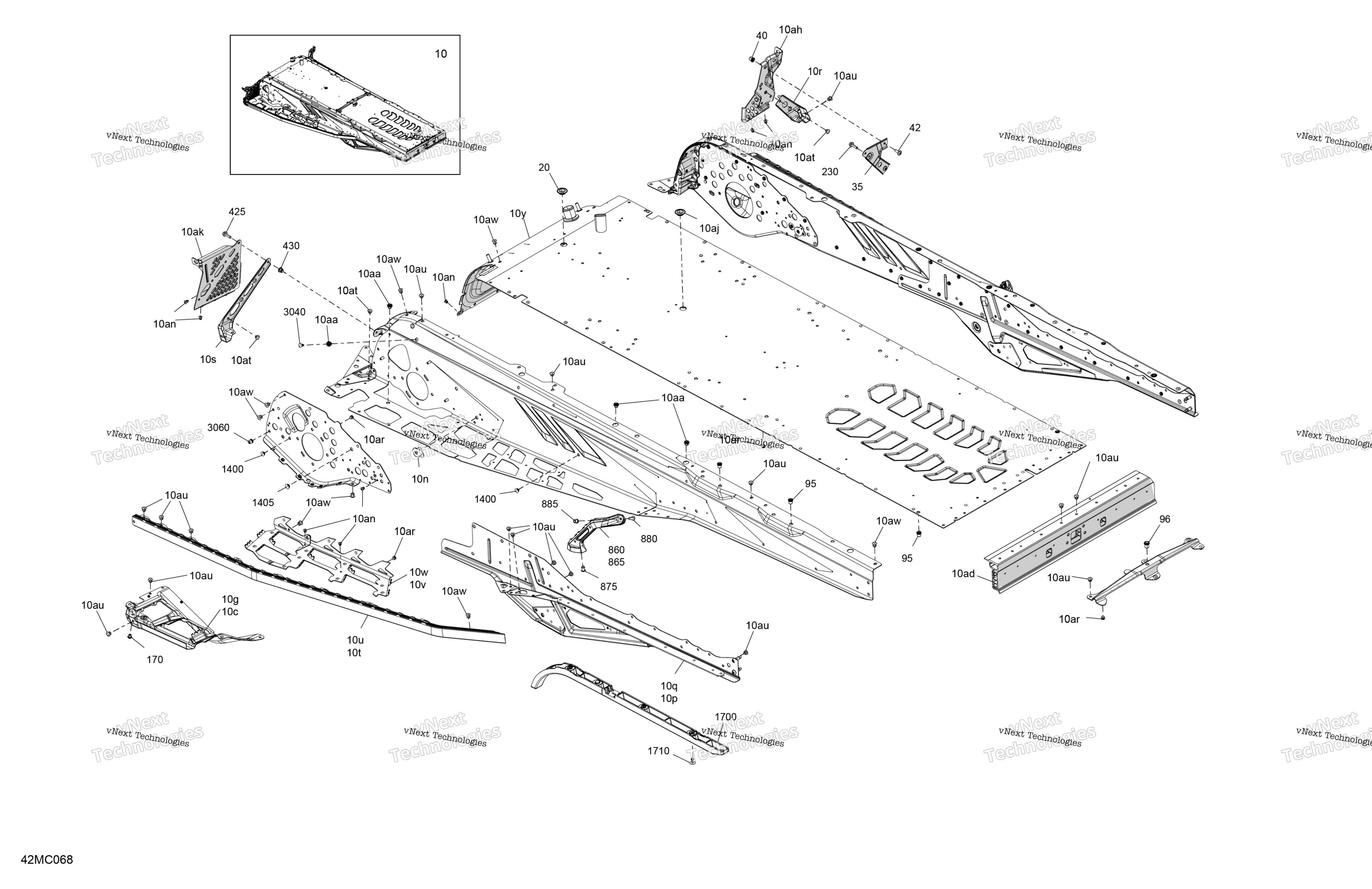 Рама - System - Rear Section