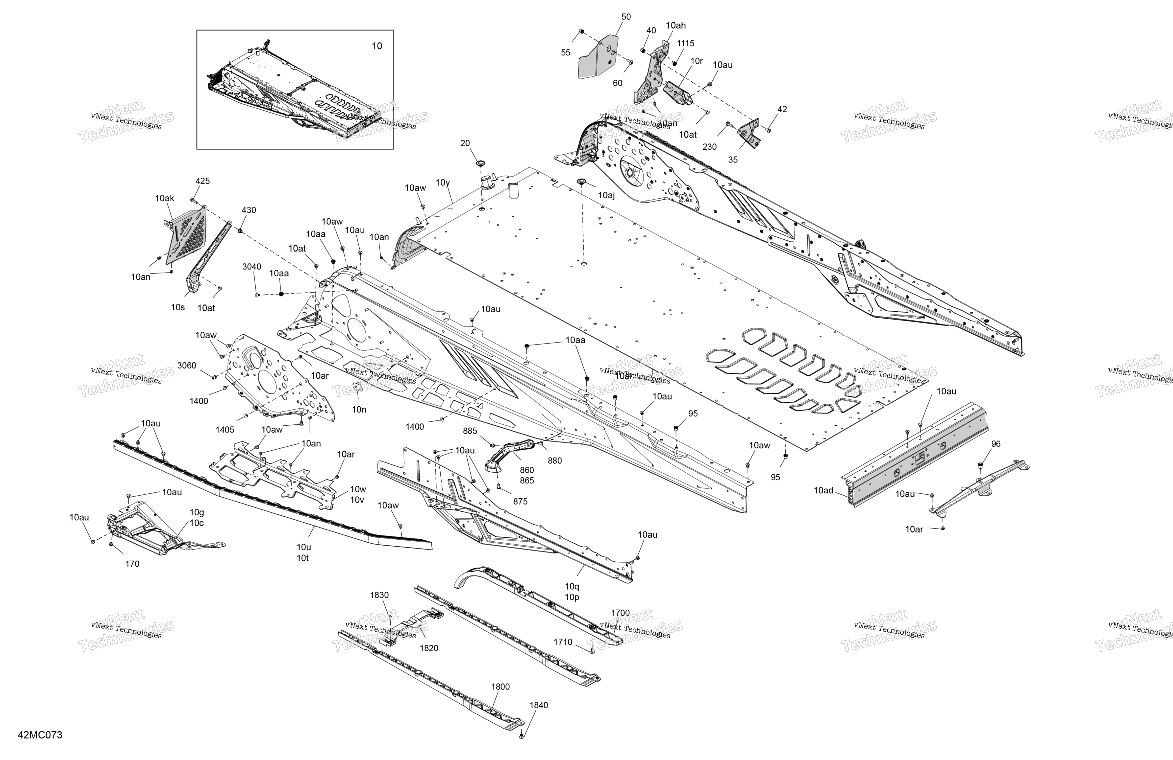 Рама - System - Rear Section