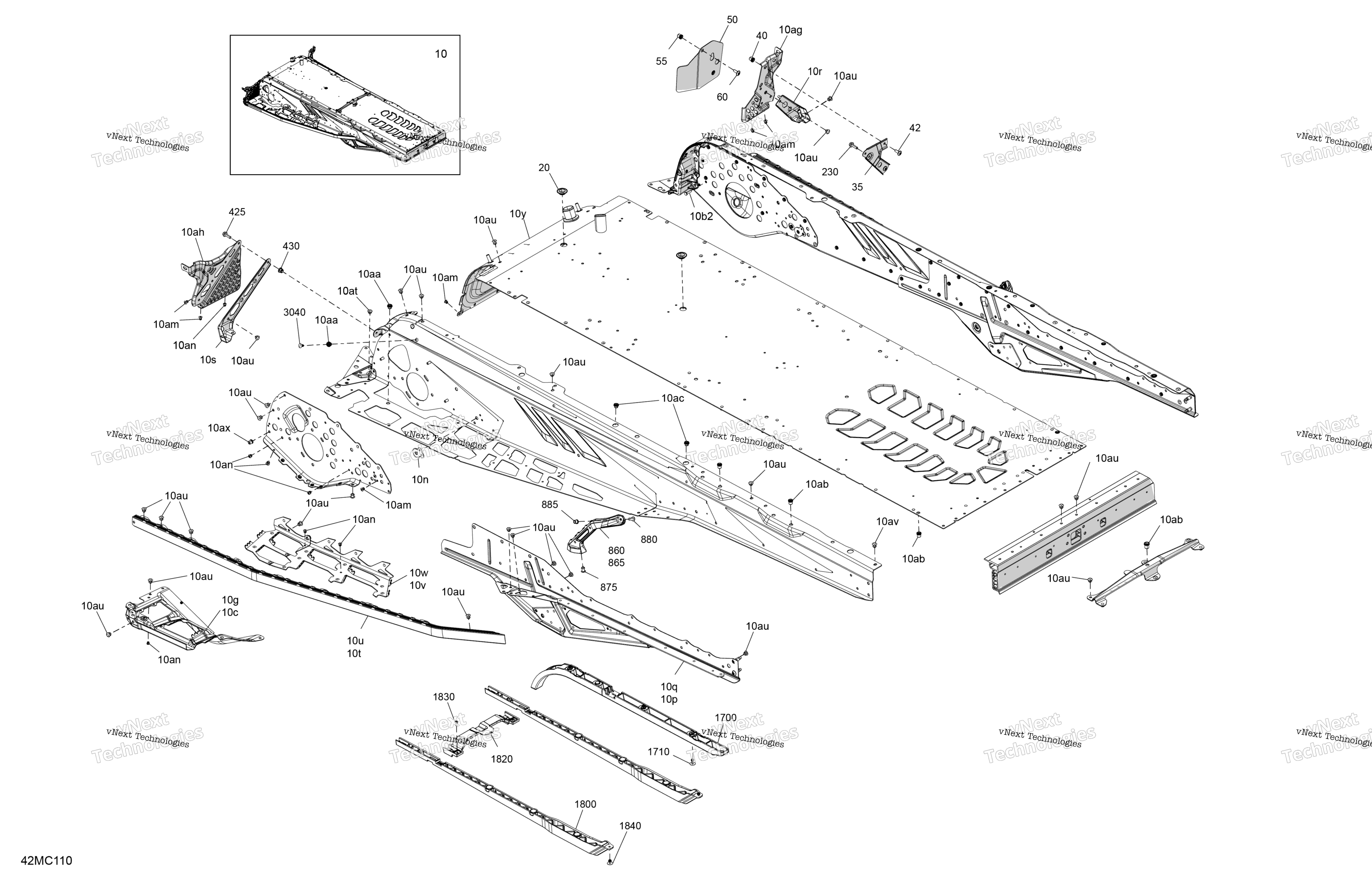 Рама - System - Rear Section