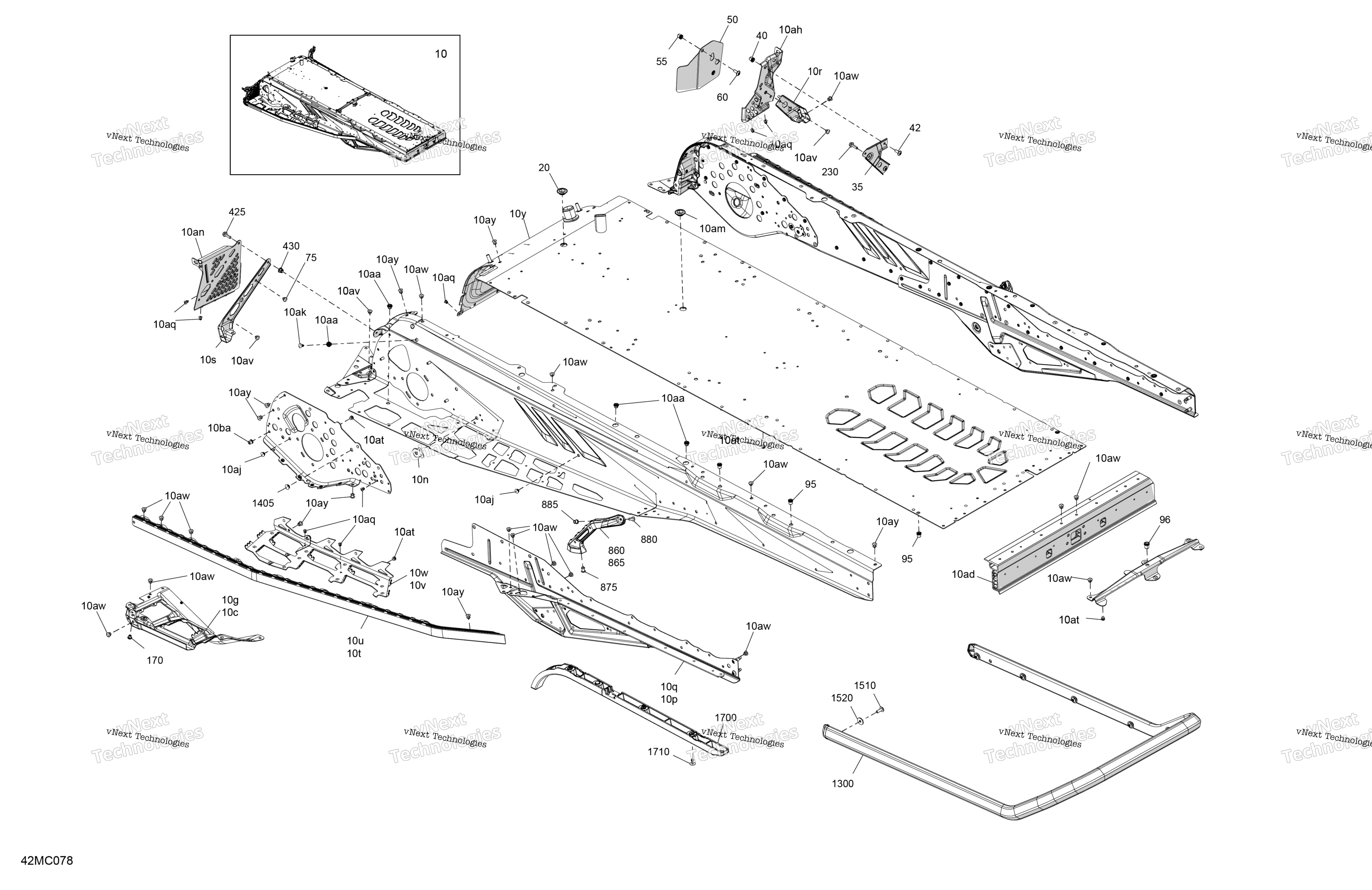 Рама - System - Rear Section