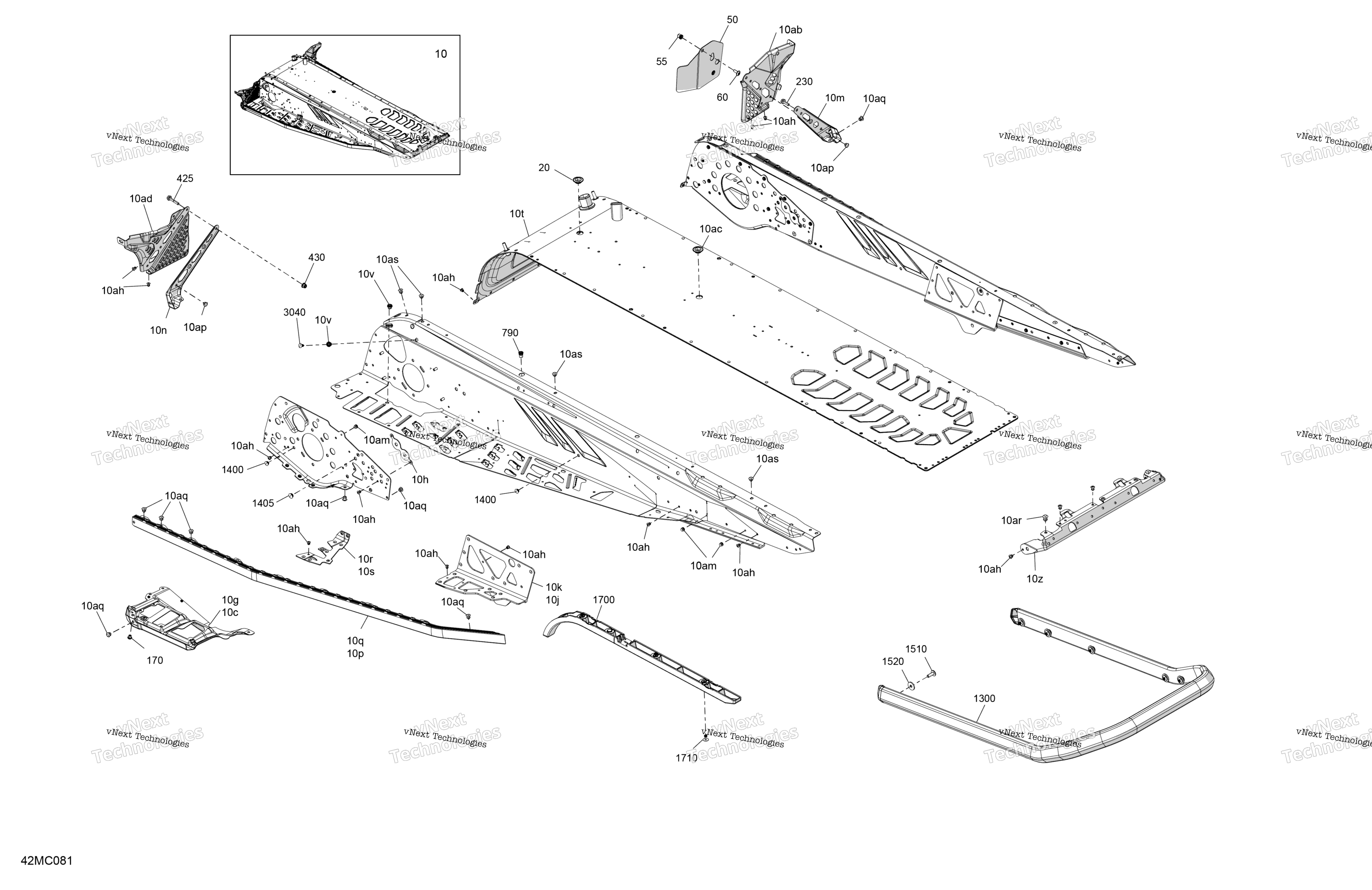 Рама - System - Rear Section