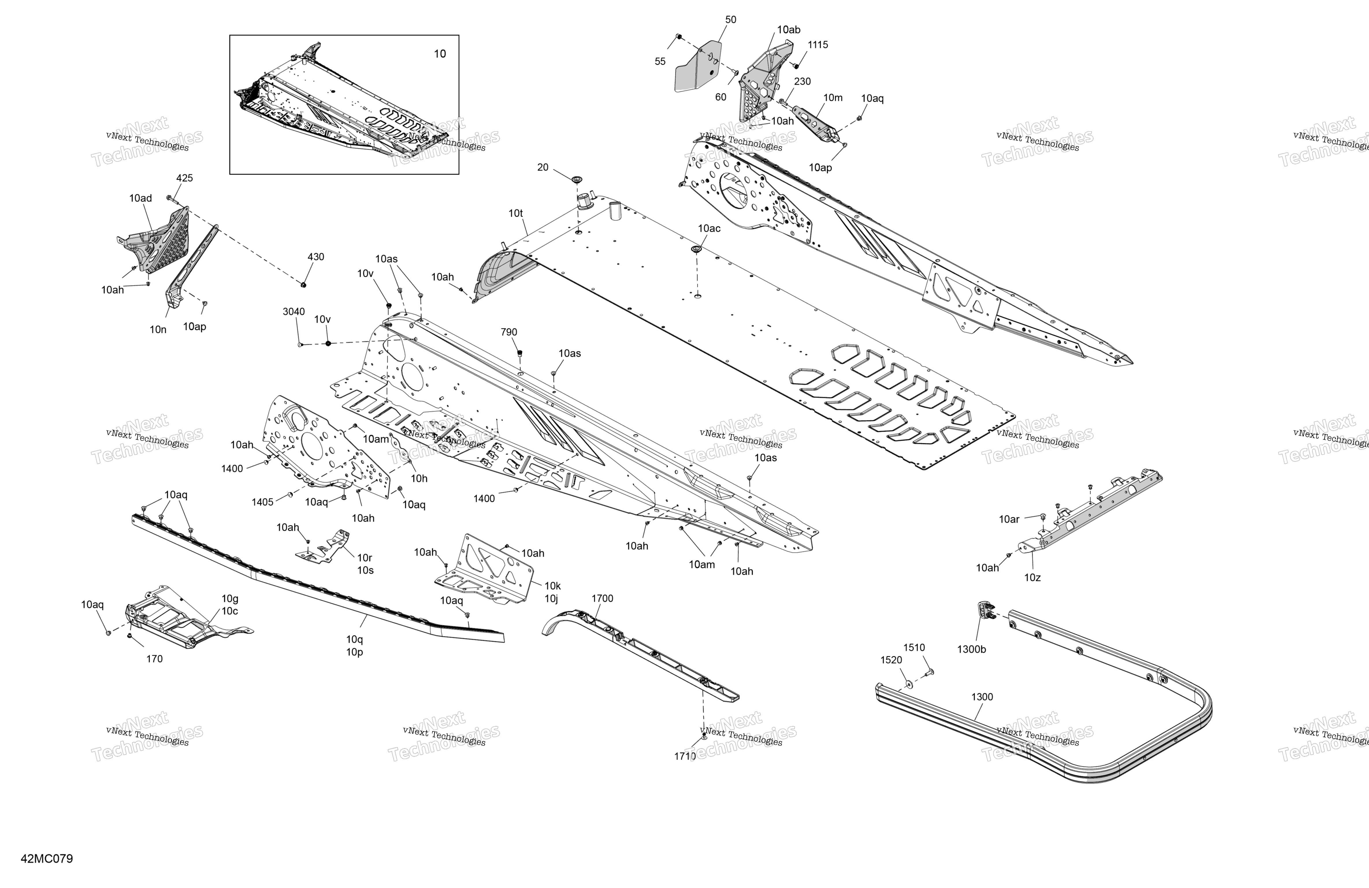 Рама - System - Rear Section