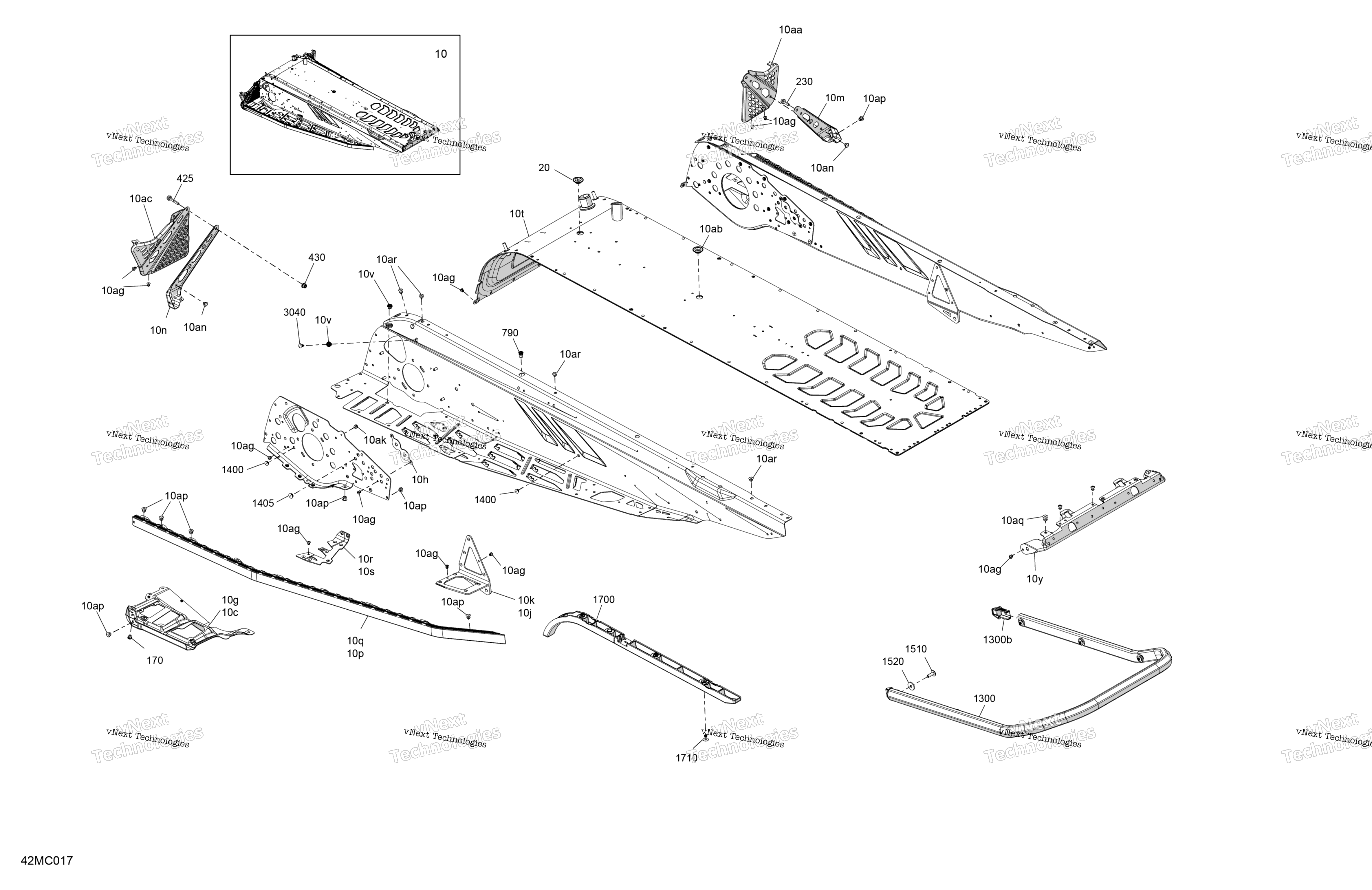 Рама - System - Rear Section