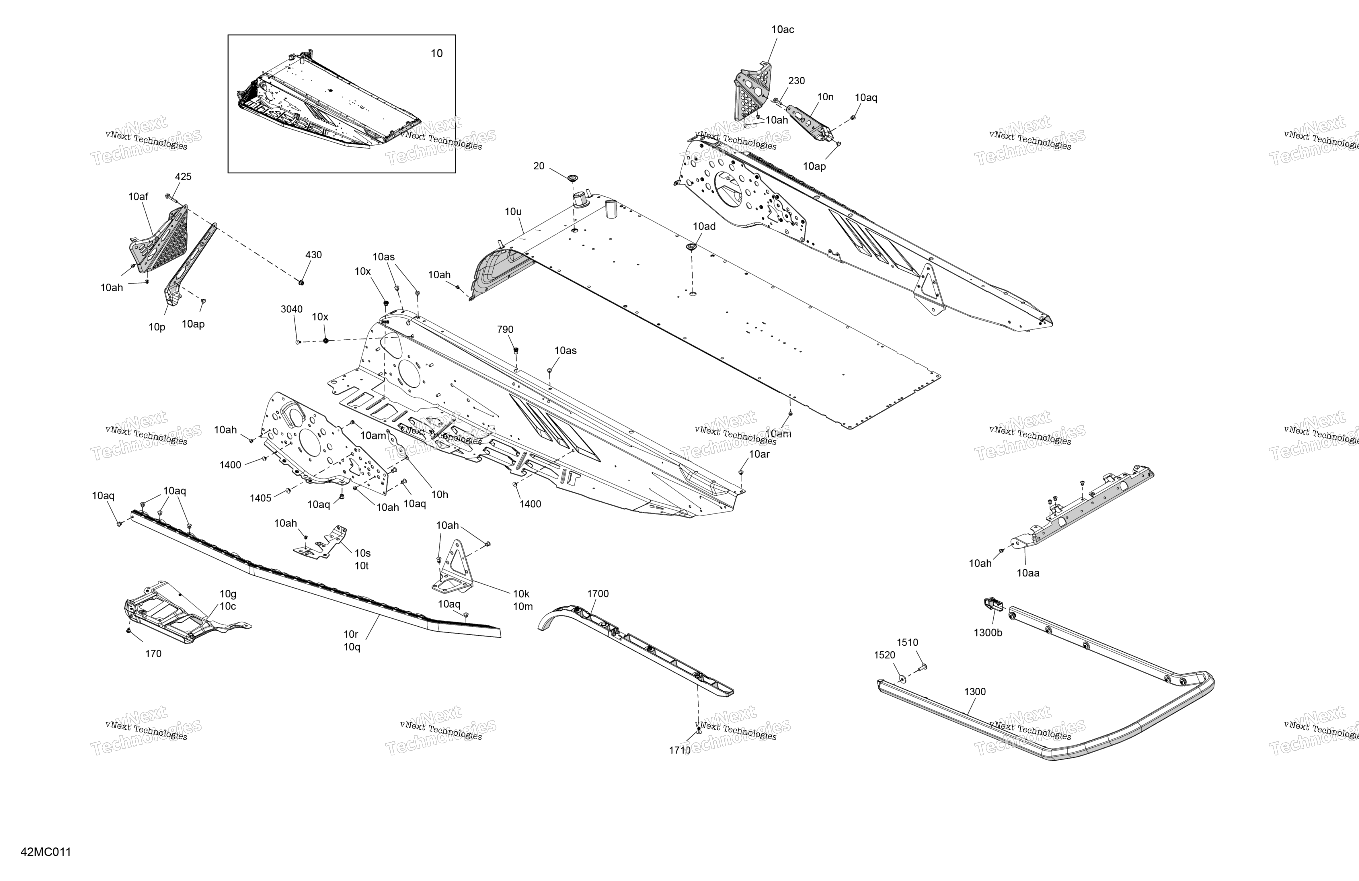 Рама - System - Rear Section