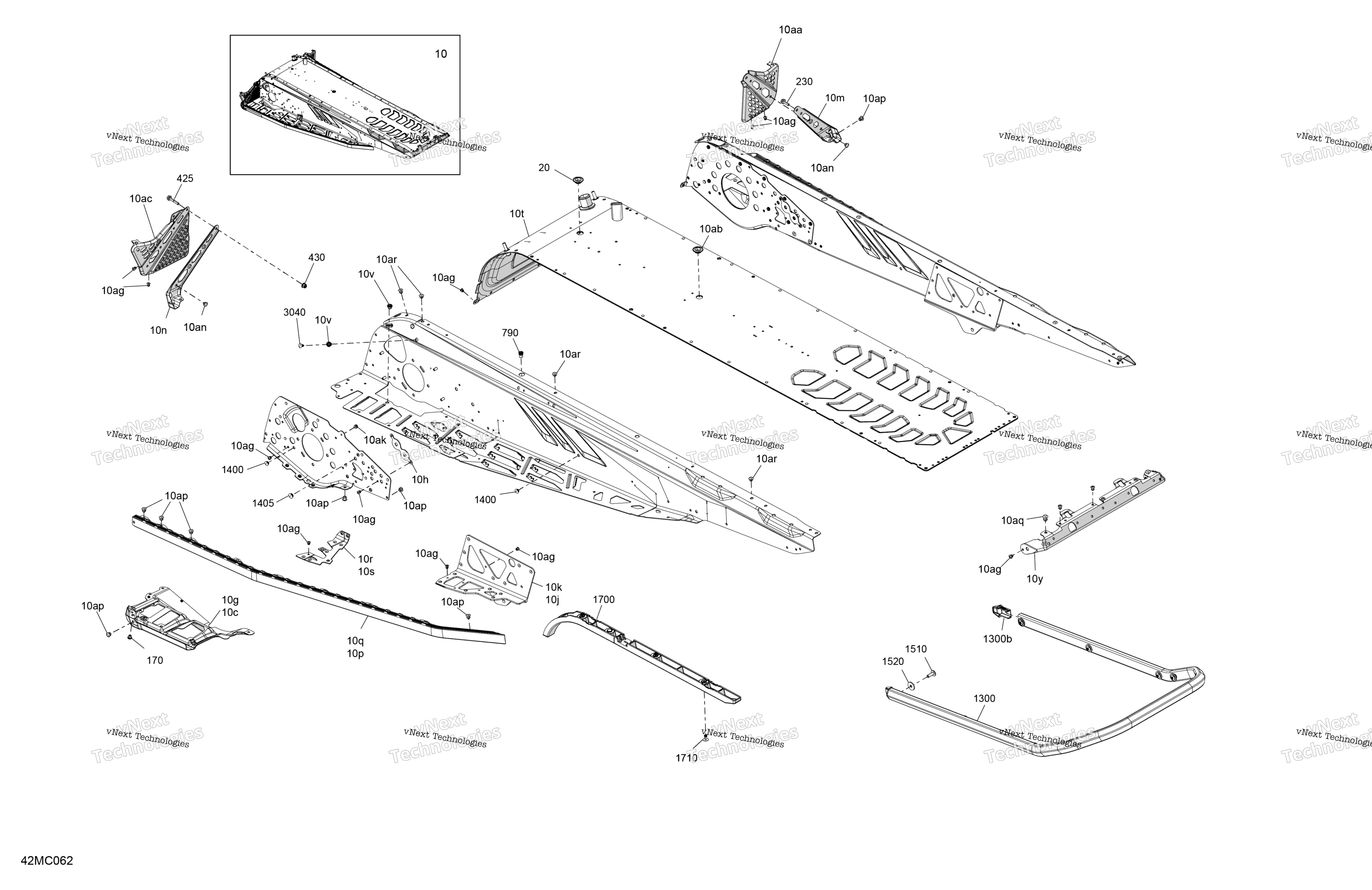 Рама - System - Rear Section