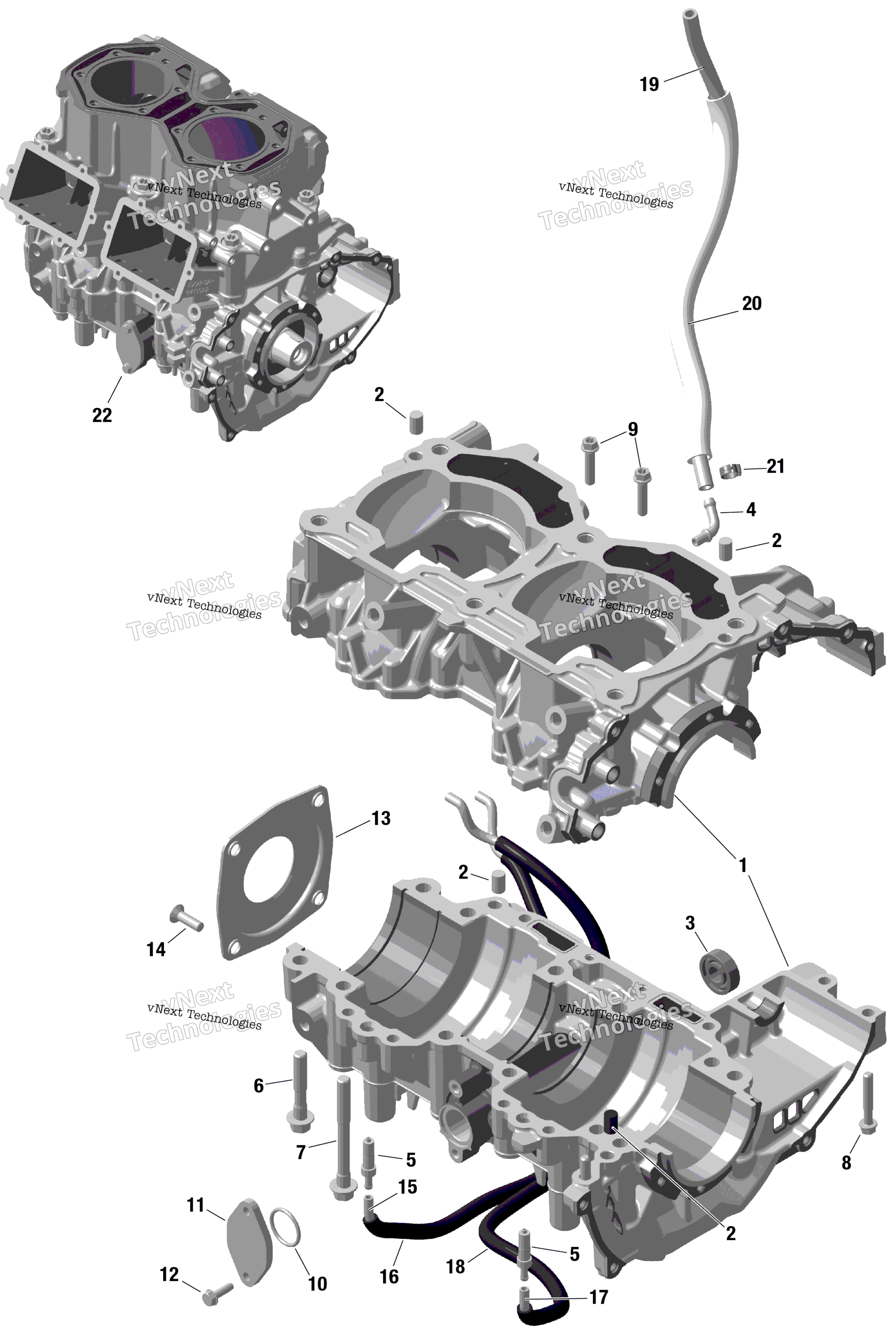 Rotax Crankcase