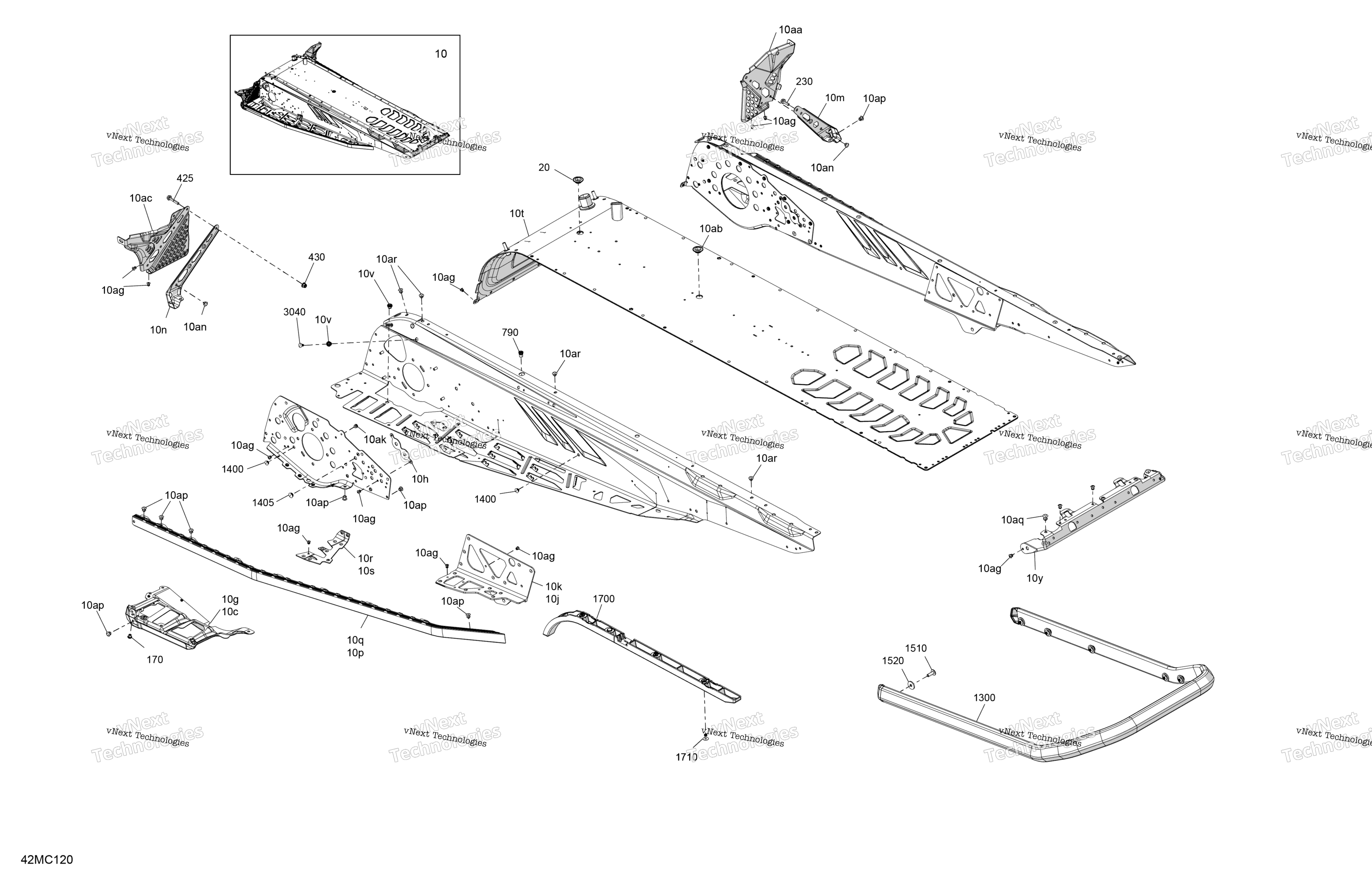 Рама - System - Rear Section