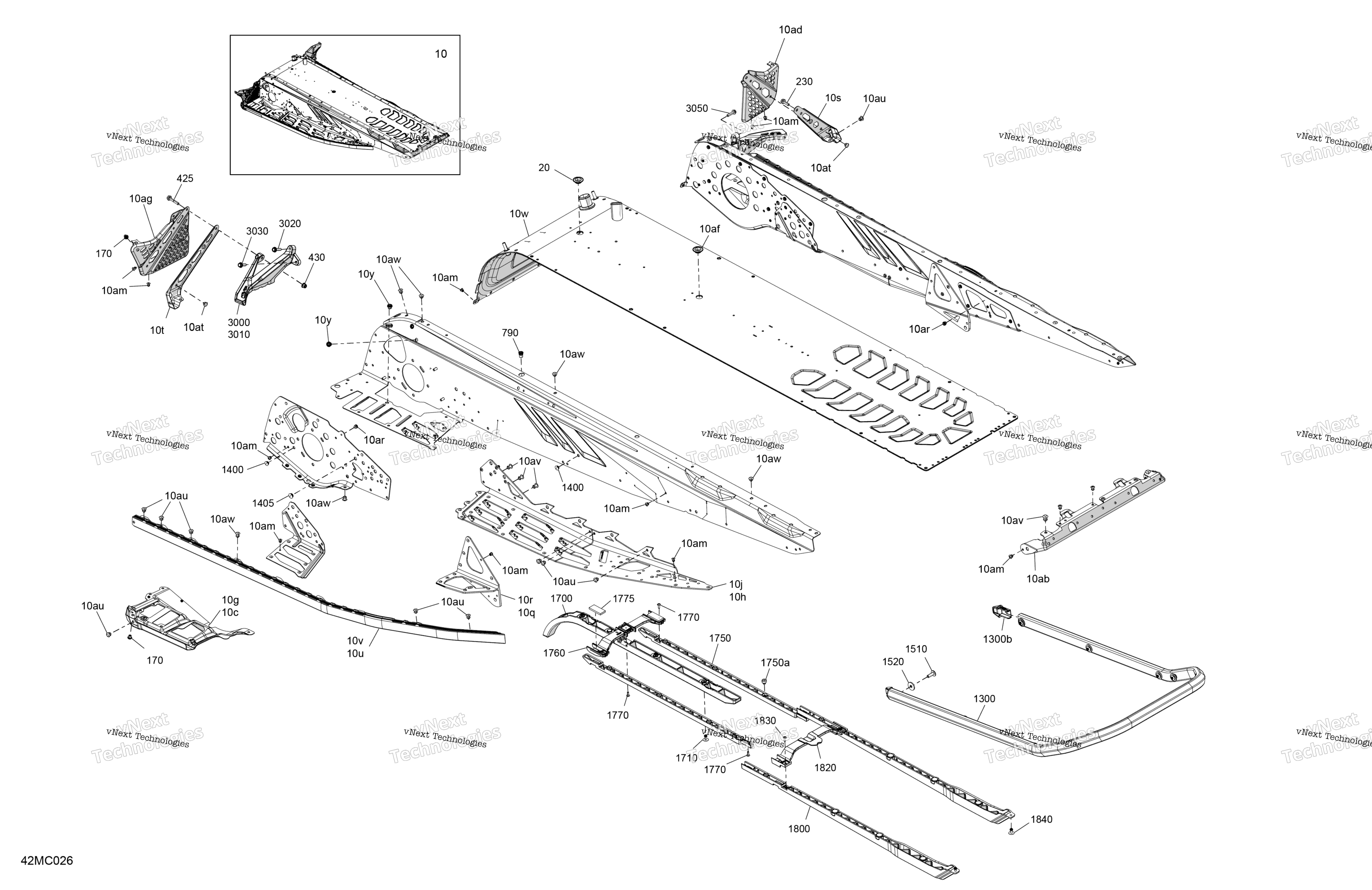 Рама - System - Rear Section