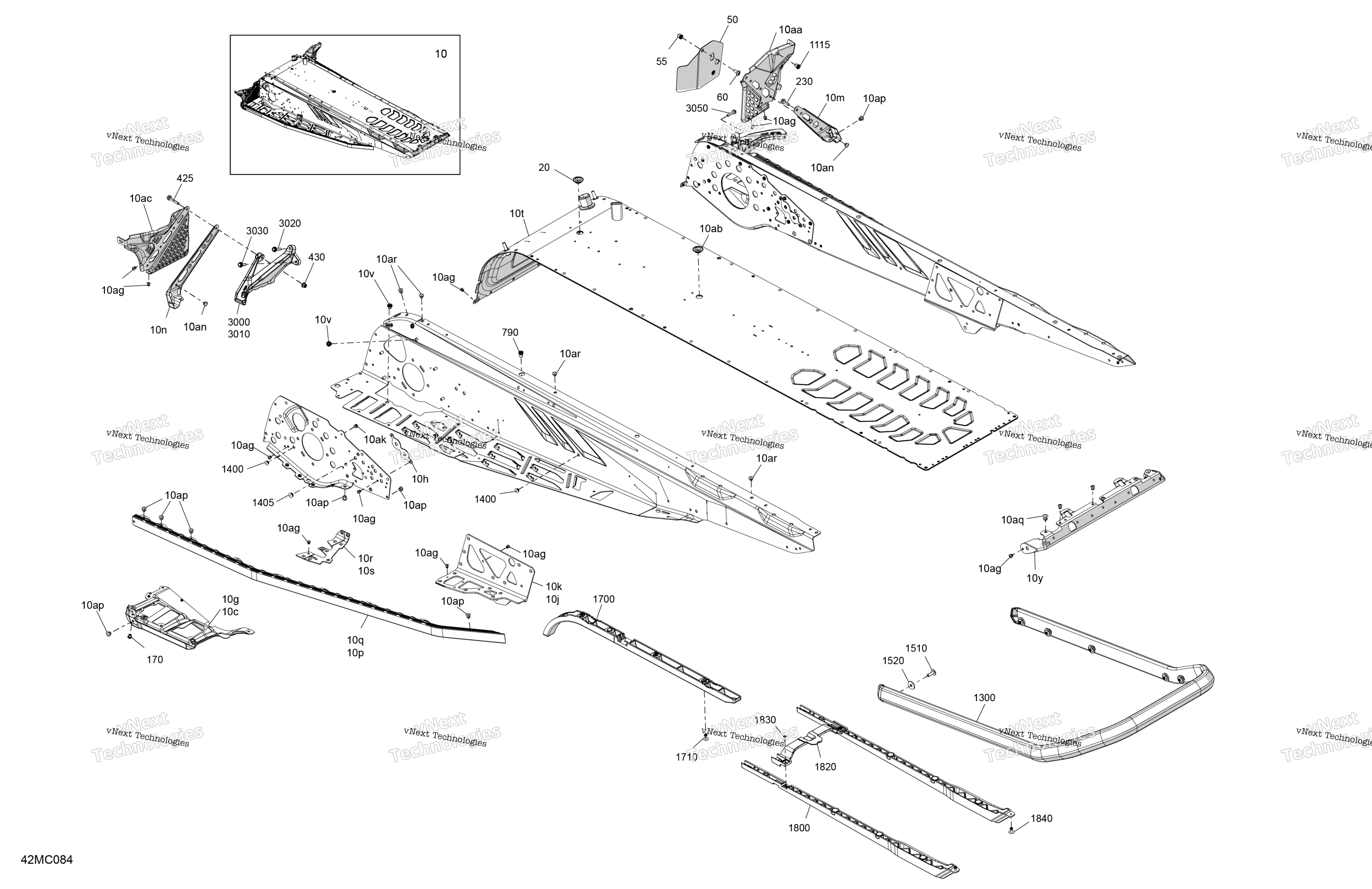Рама - System - Rear Section