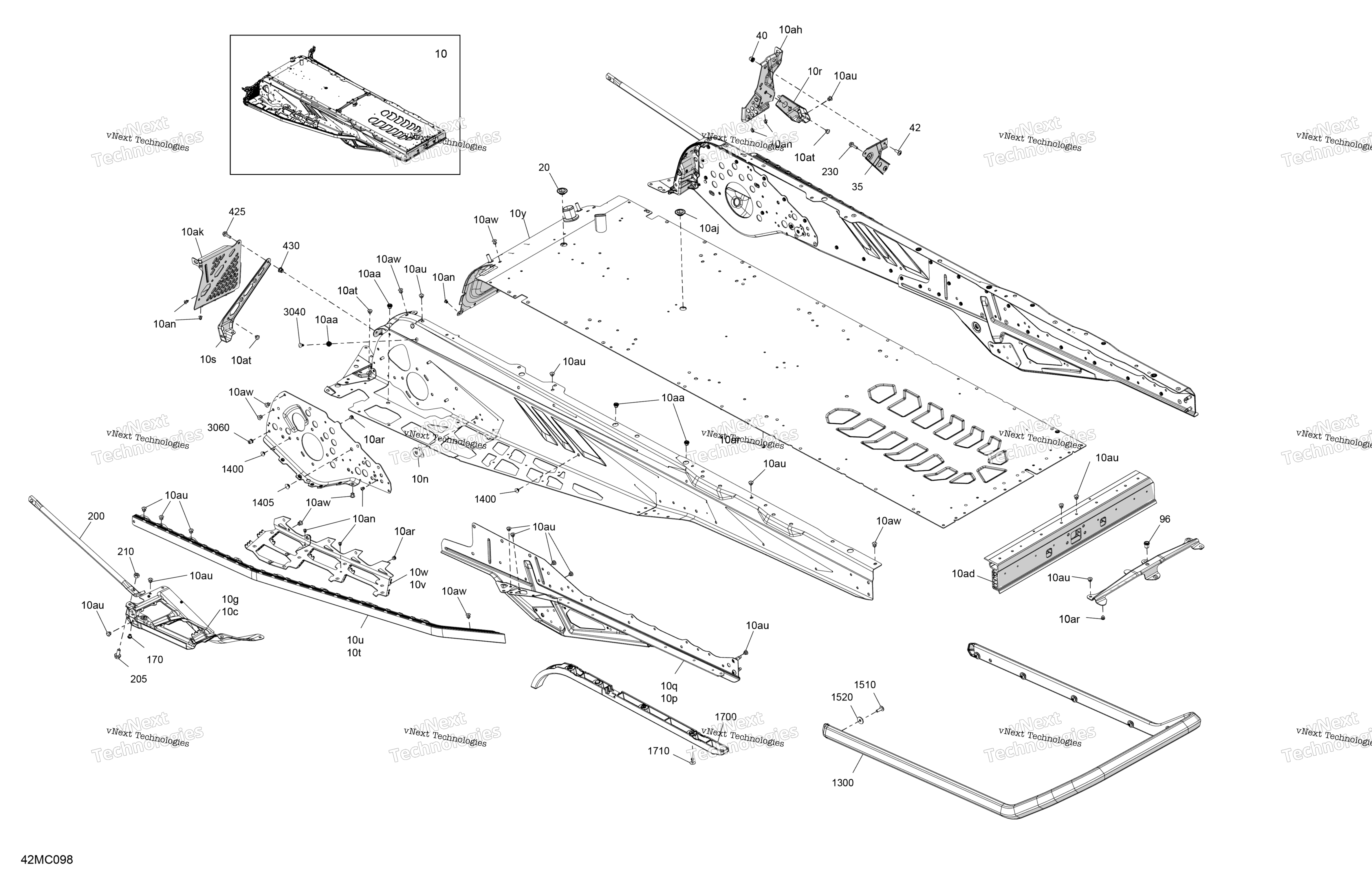 Рама - System - Rear Section