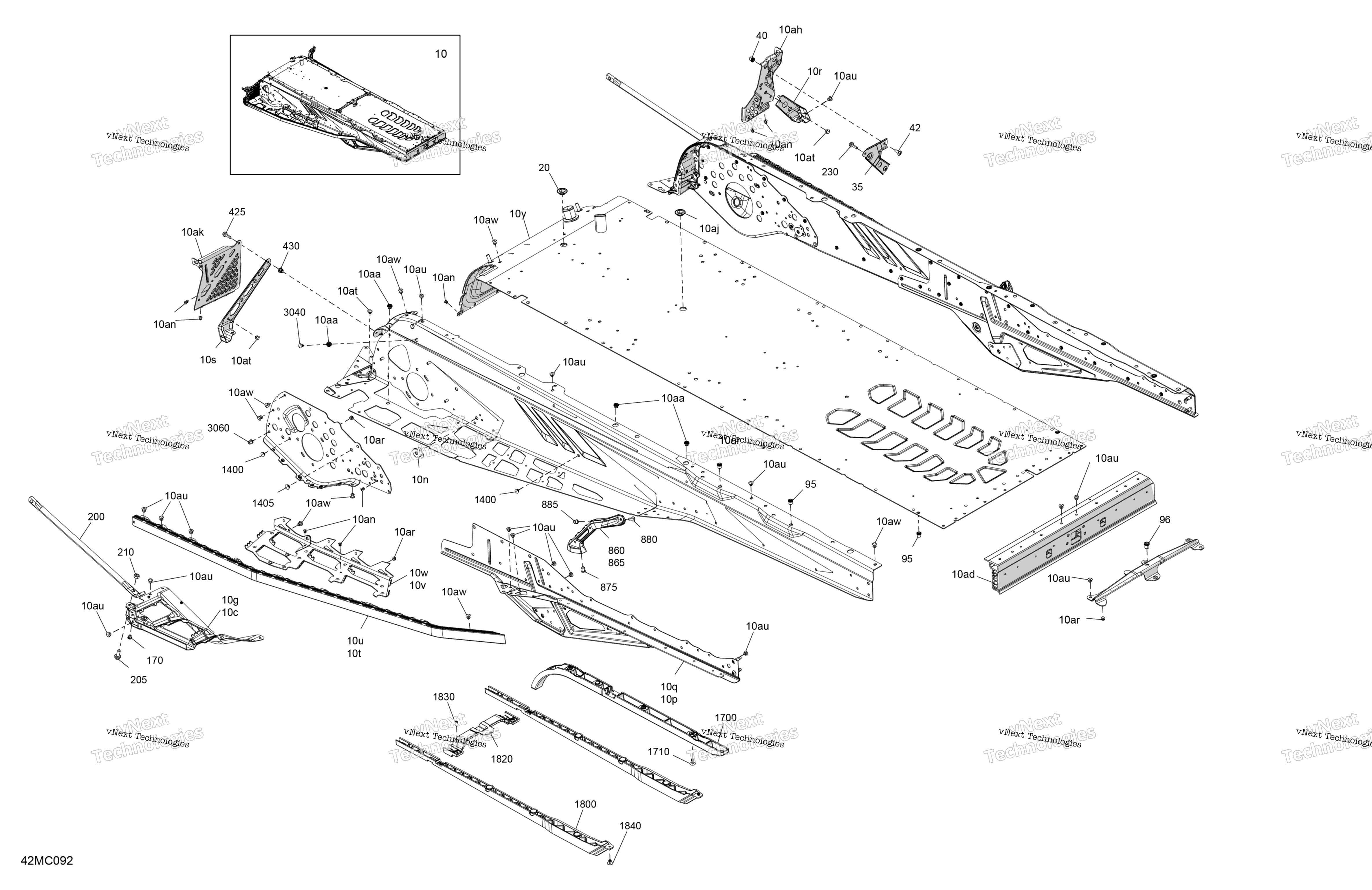 Рама - System - Rear Section