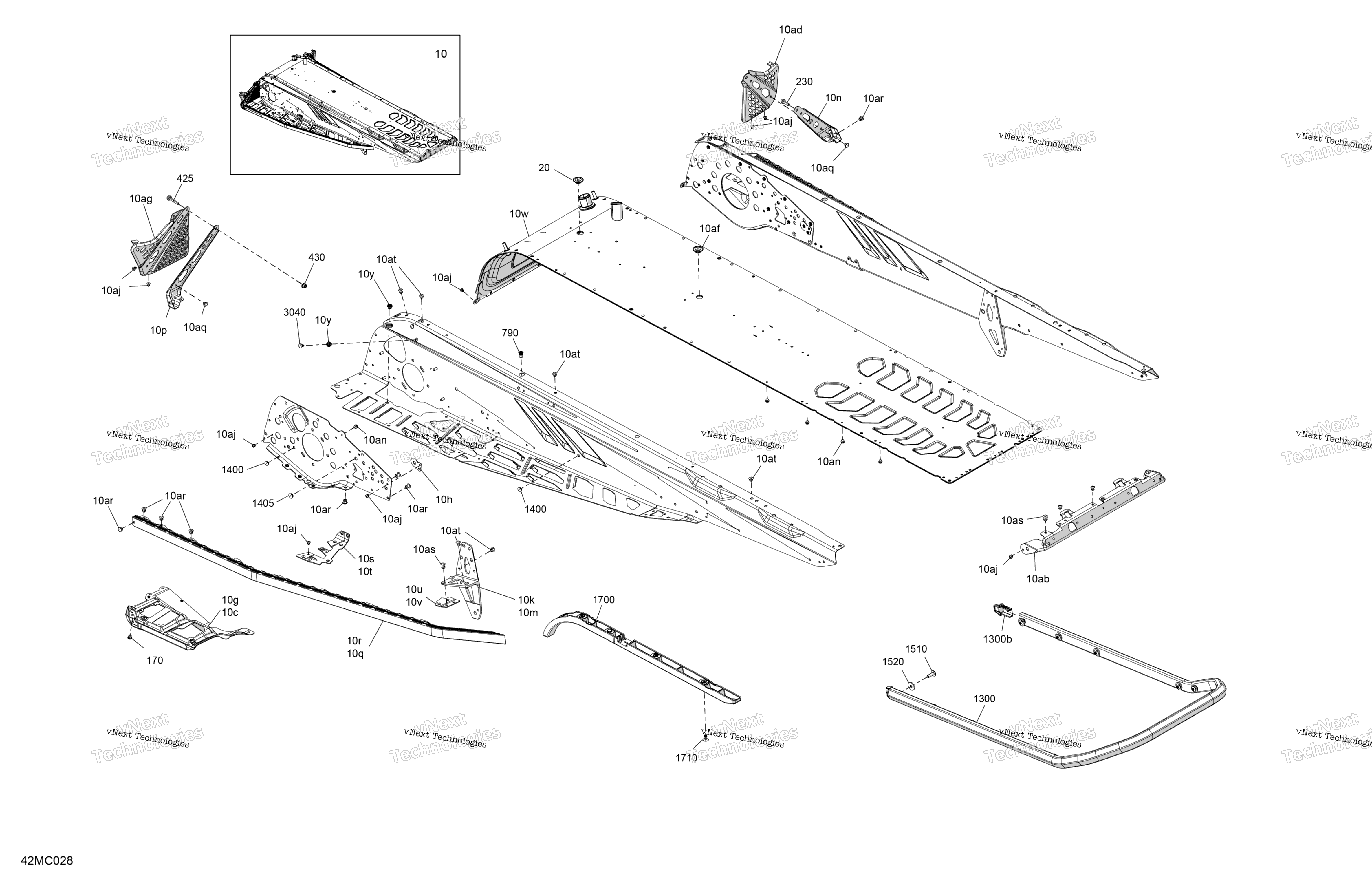 Рама - System - Rear Section