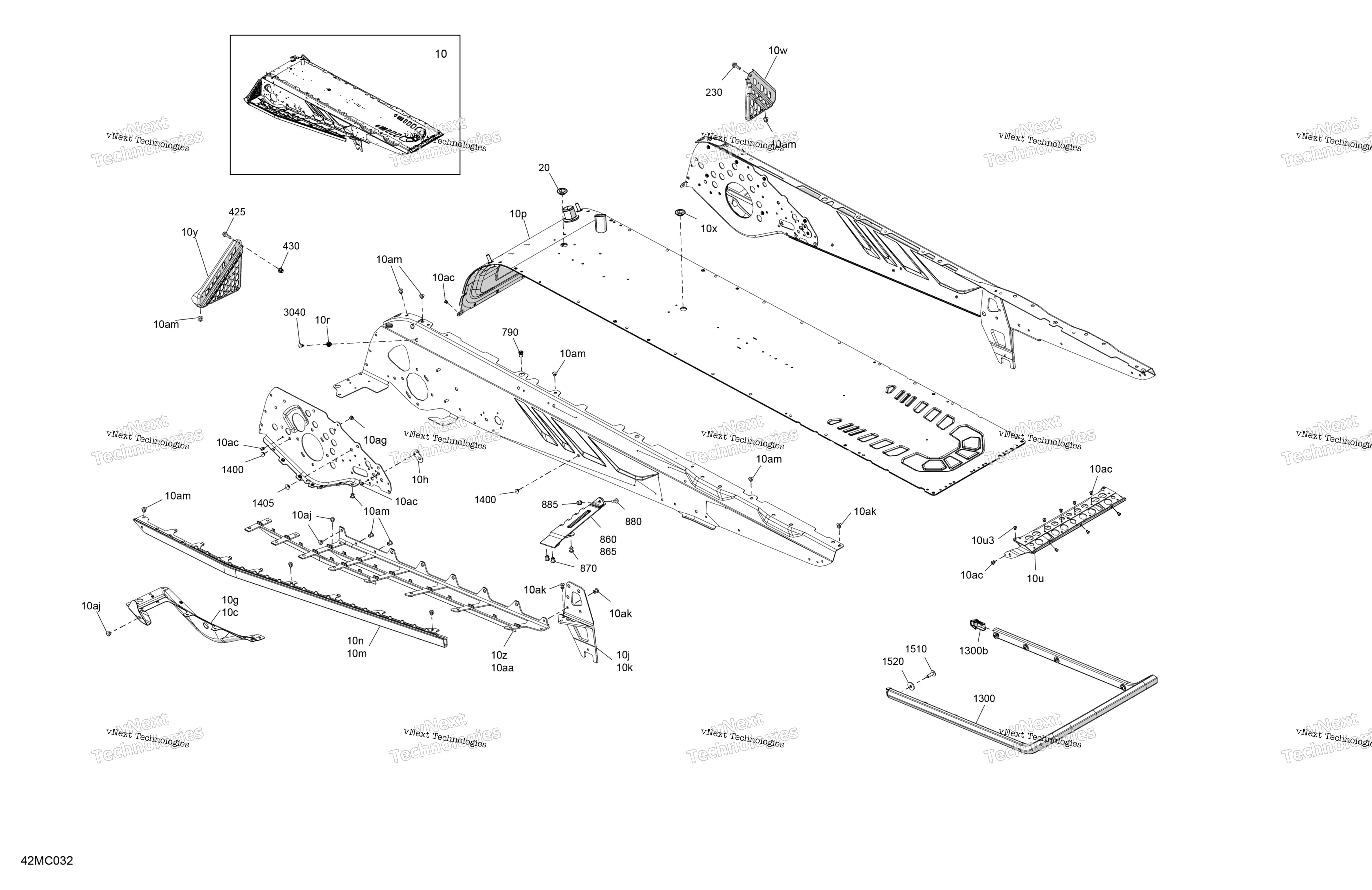 Рама - System - Rear Section