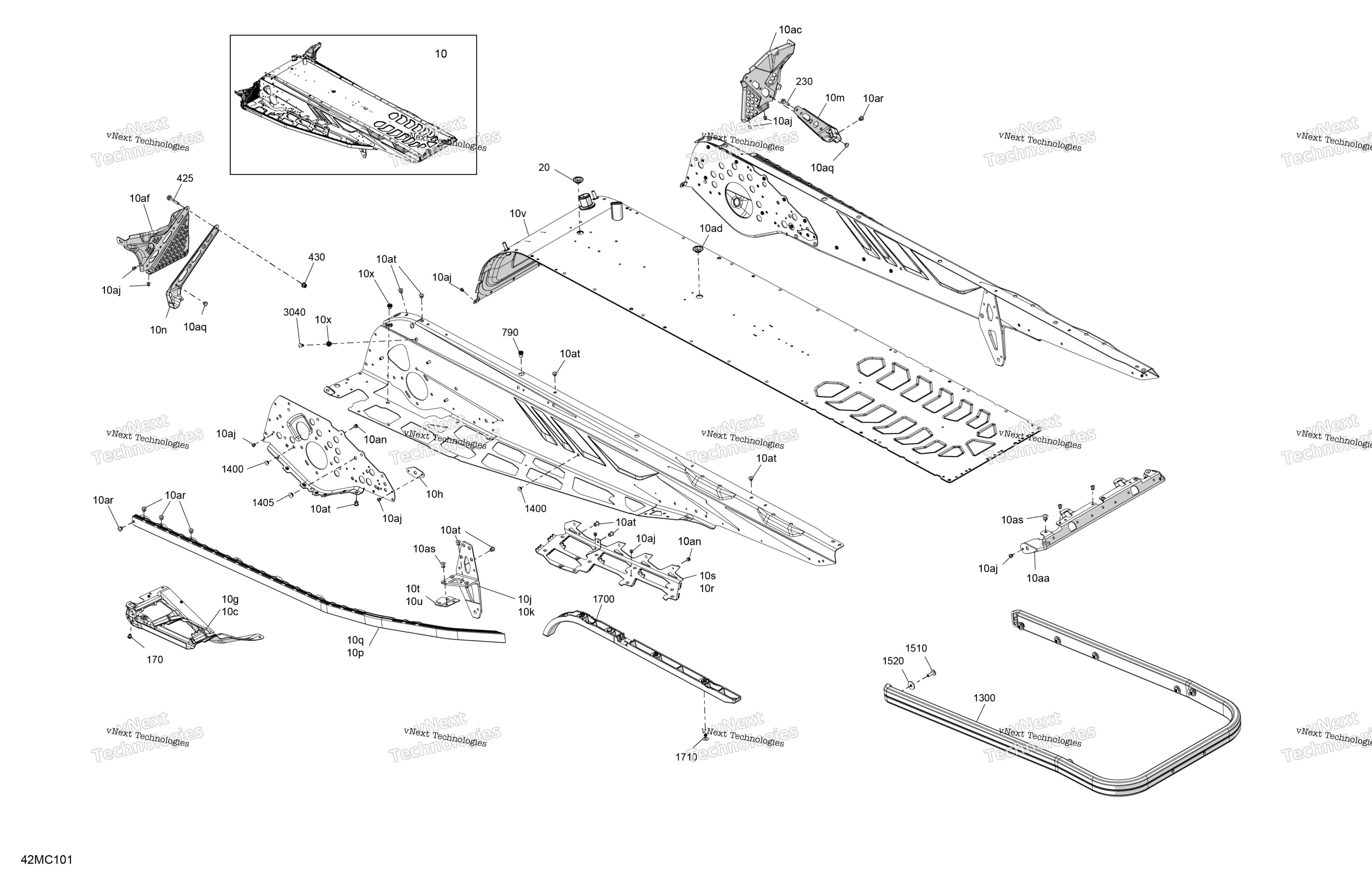 Рама - System - Rear Section