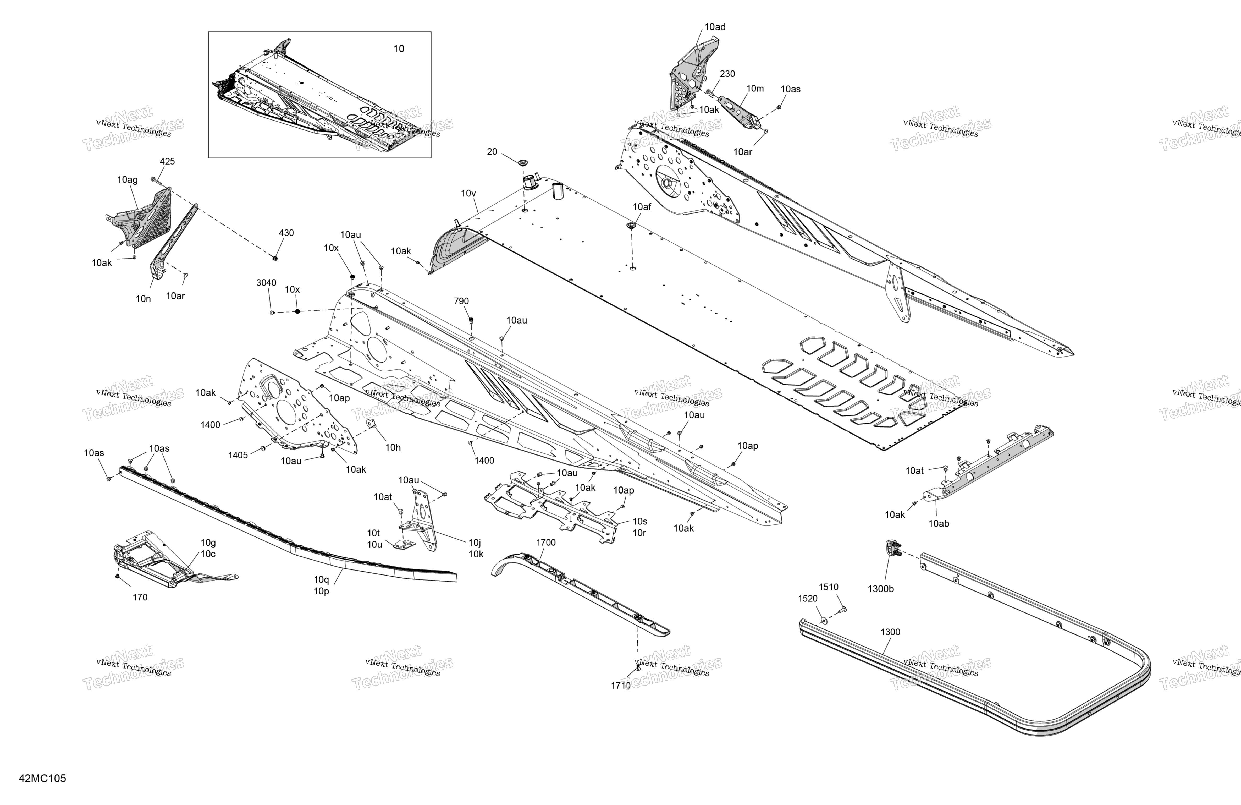 Рама - System - Rear Section