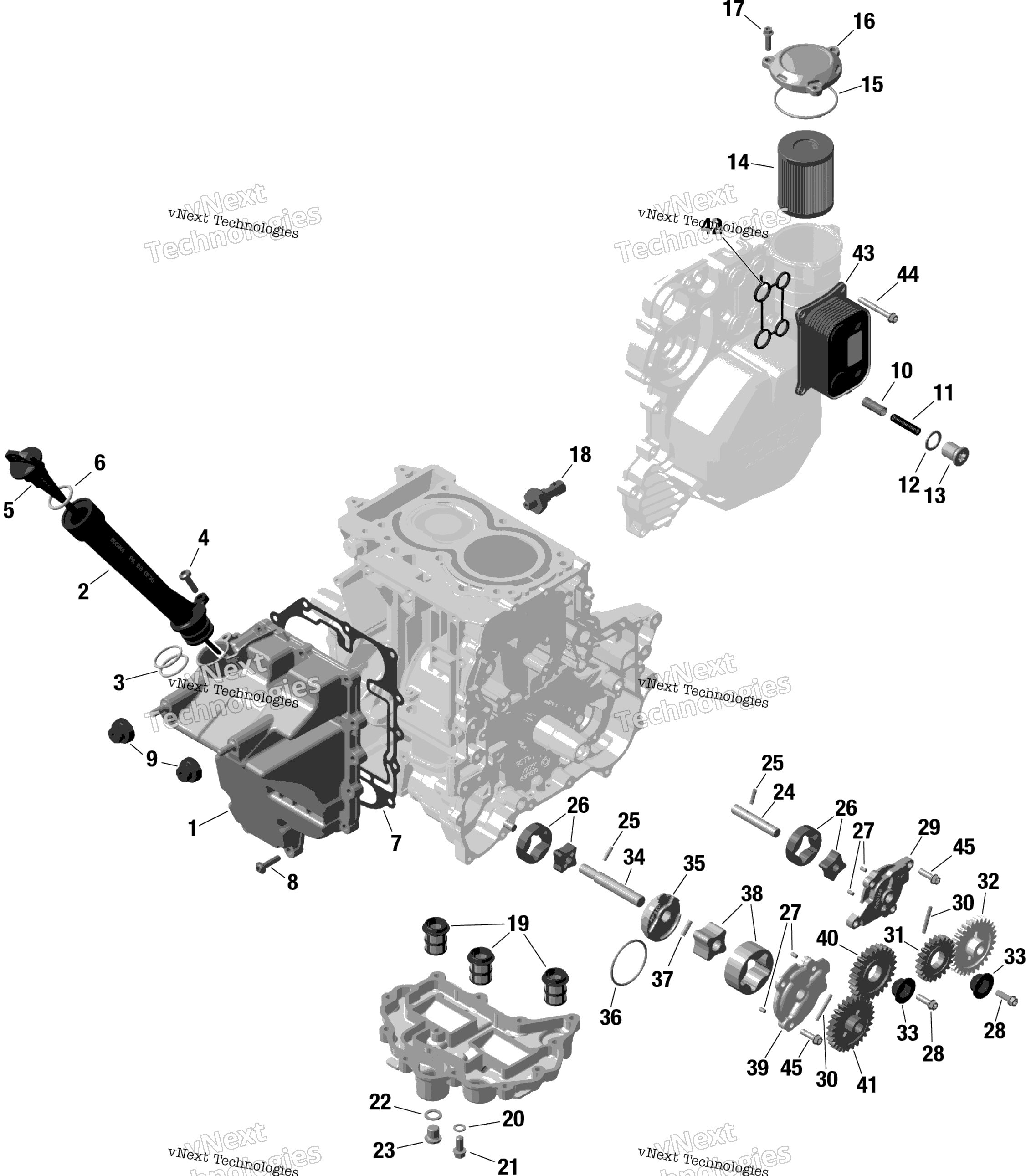 Rotax двигатель Lubrication
