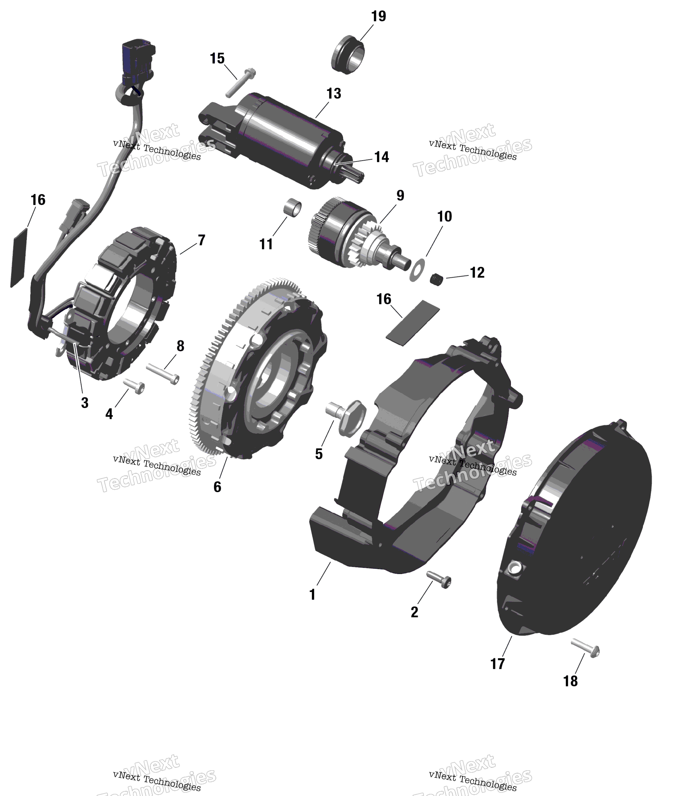 Rotax Magneto и Electric Starter
