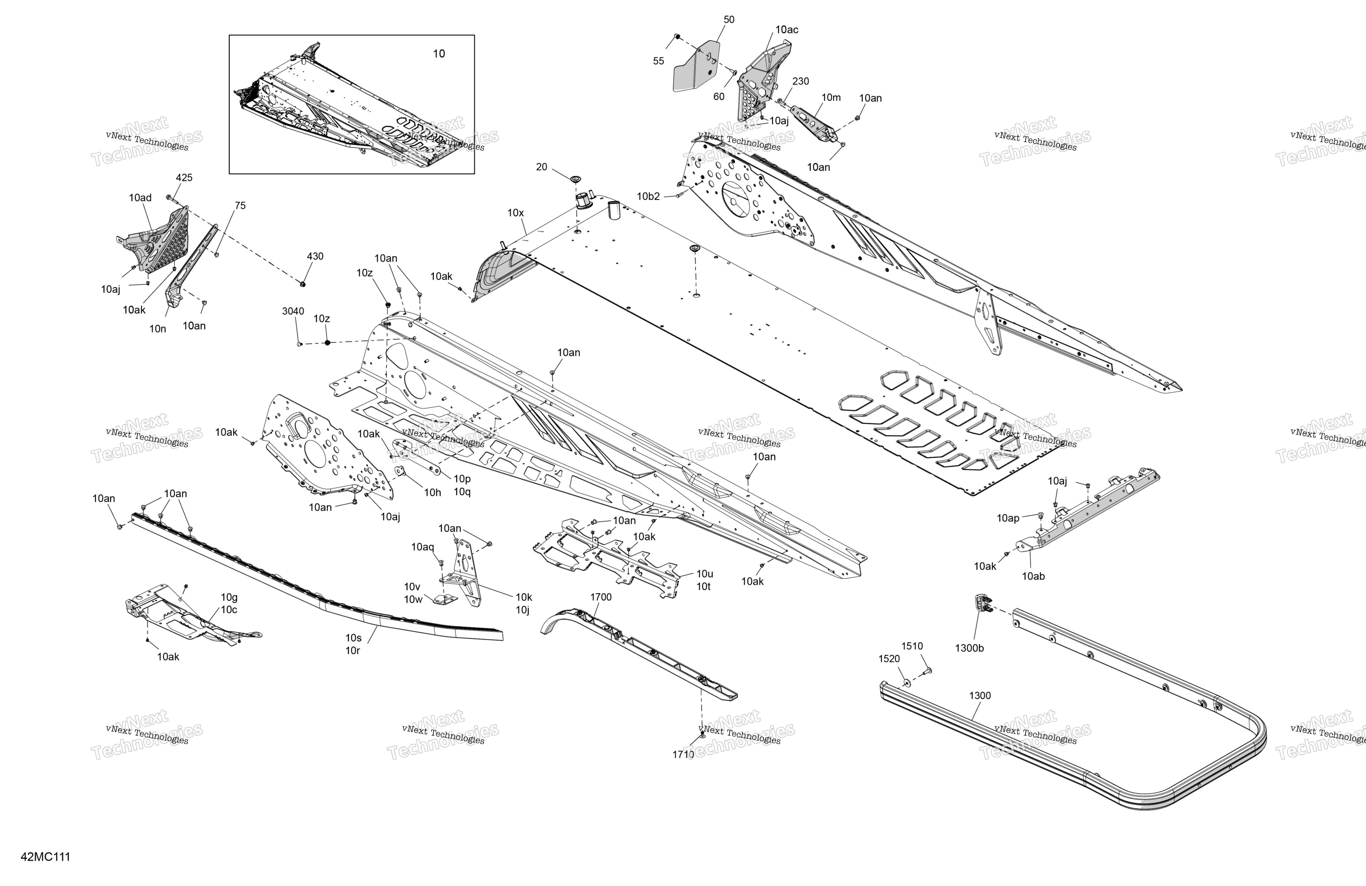Рама - System - Rear Section