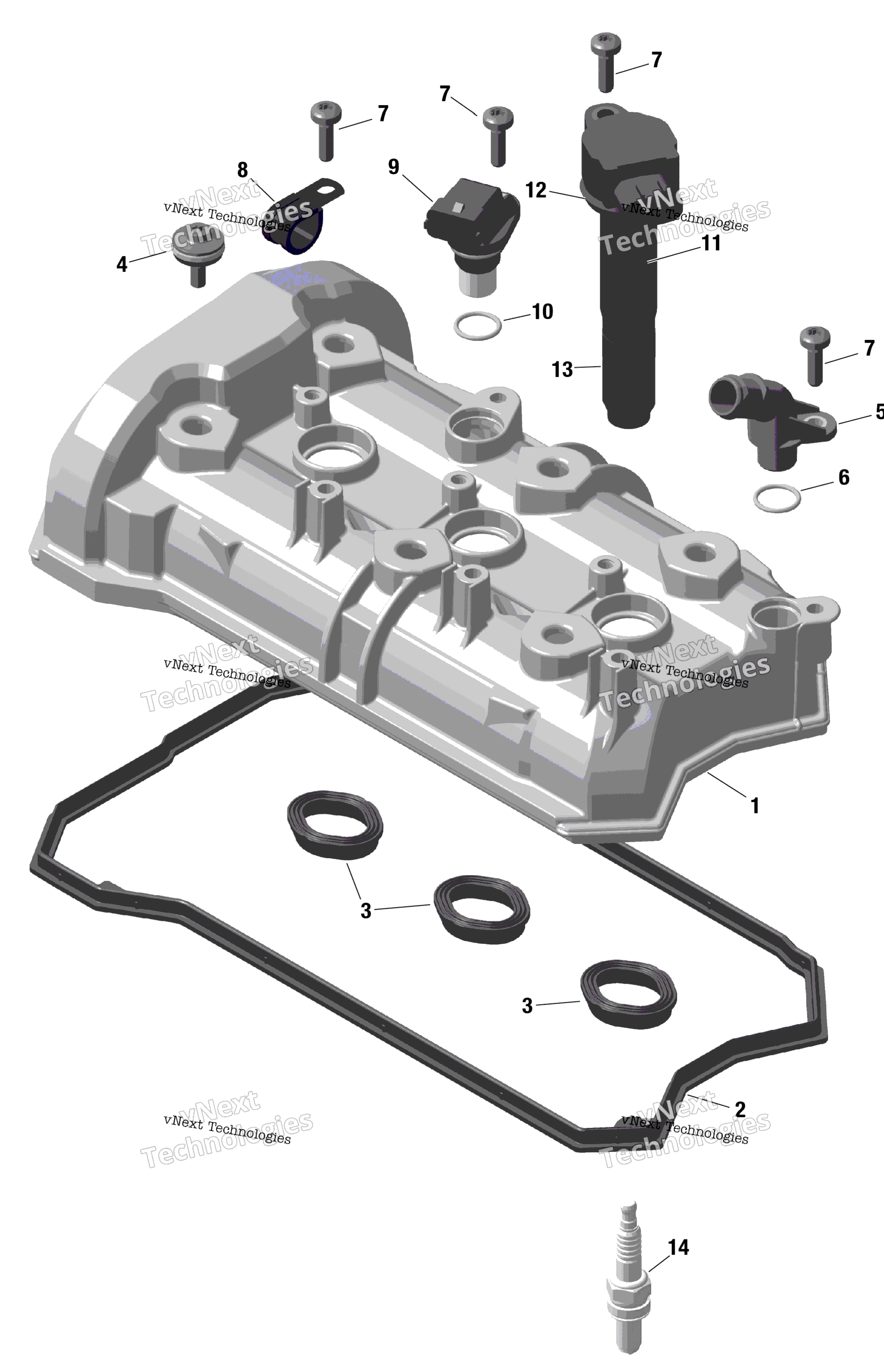 Rotax клапан крышка