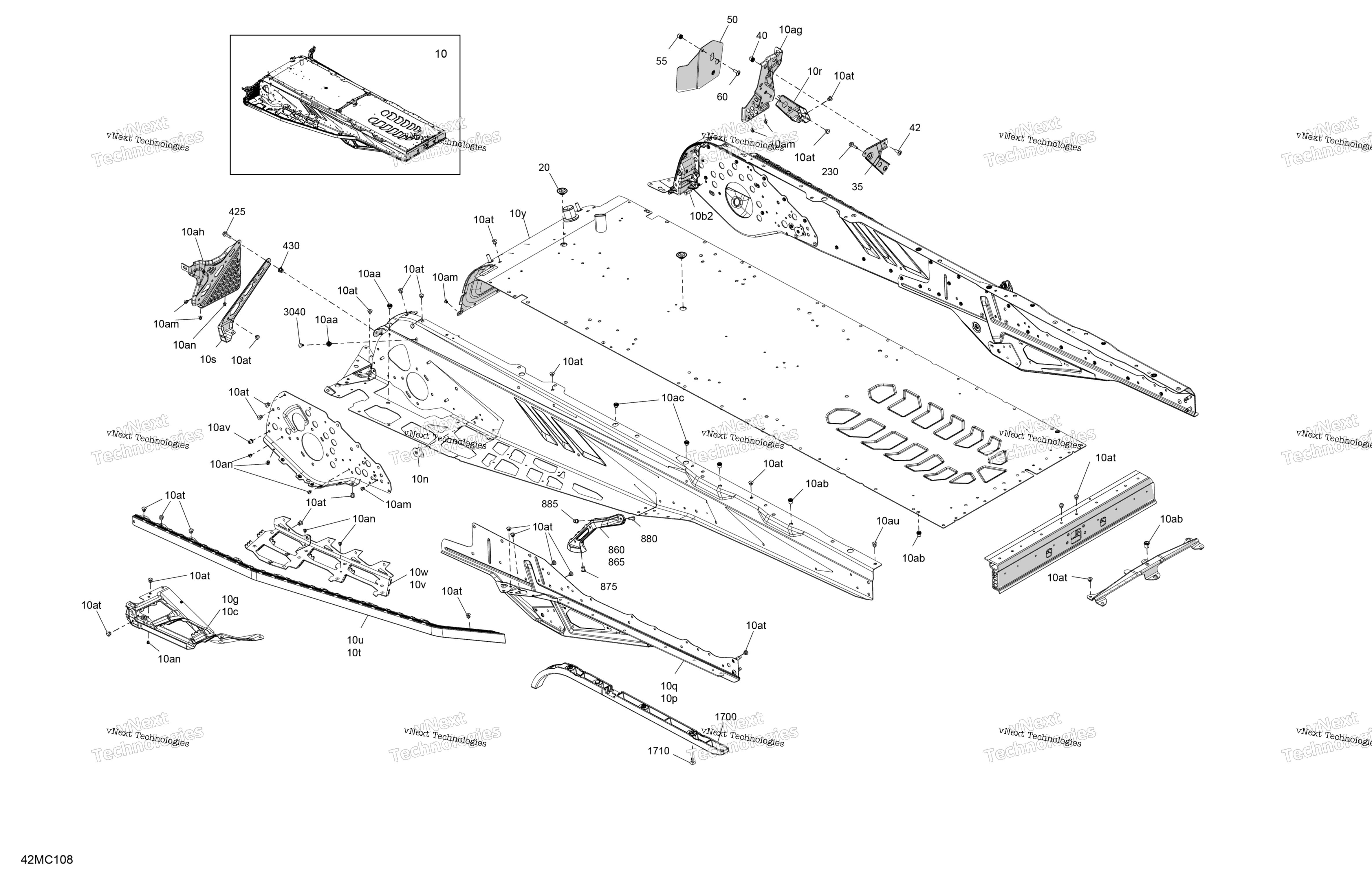 Рама - System - Rear Section