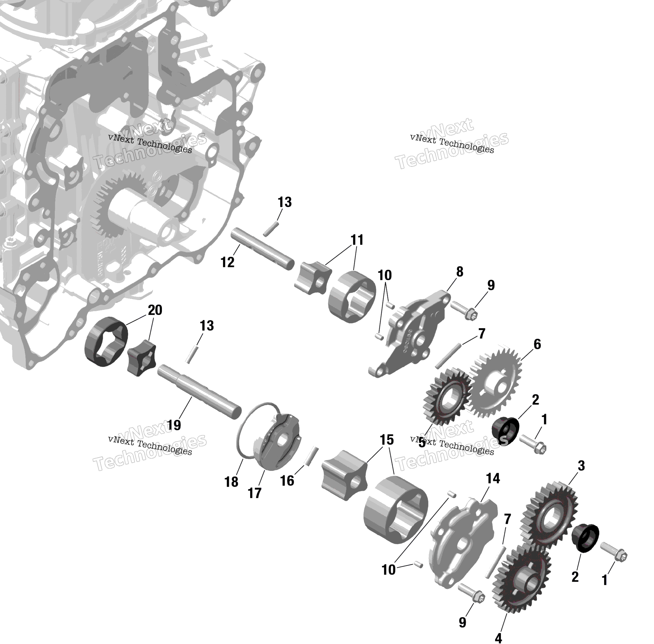 Rotax масляный насос
