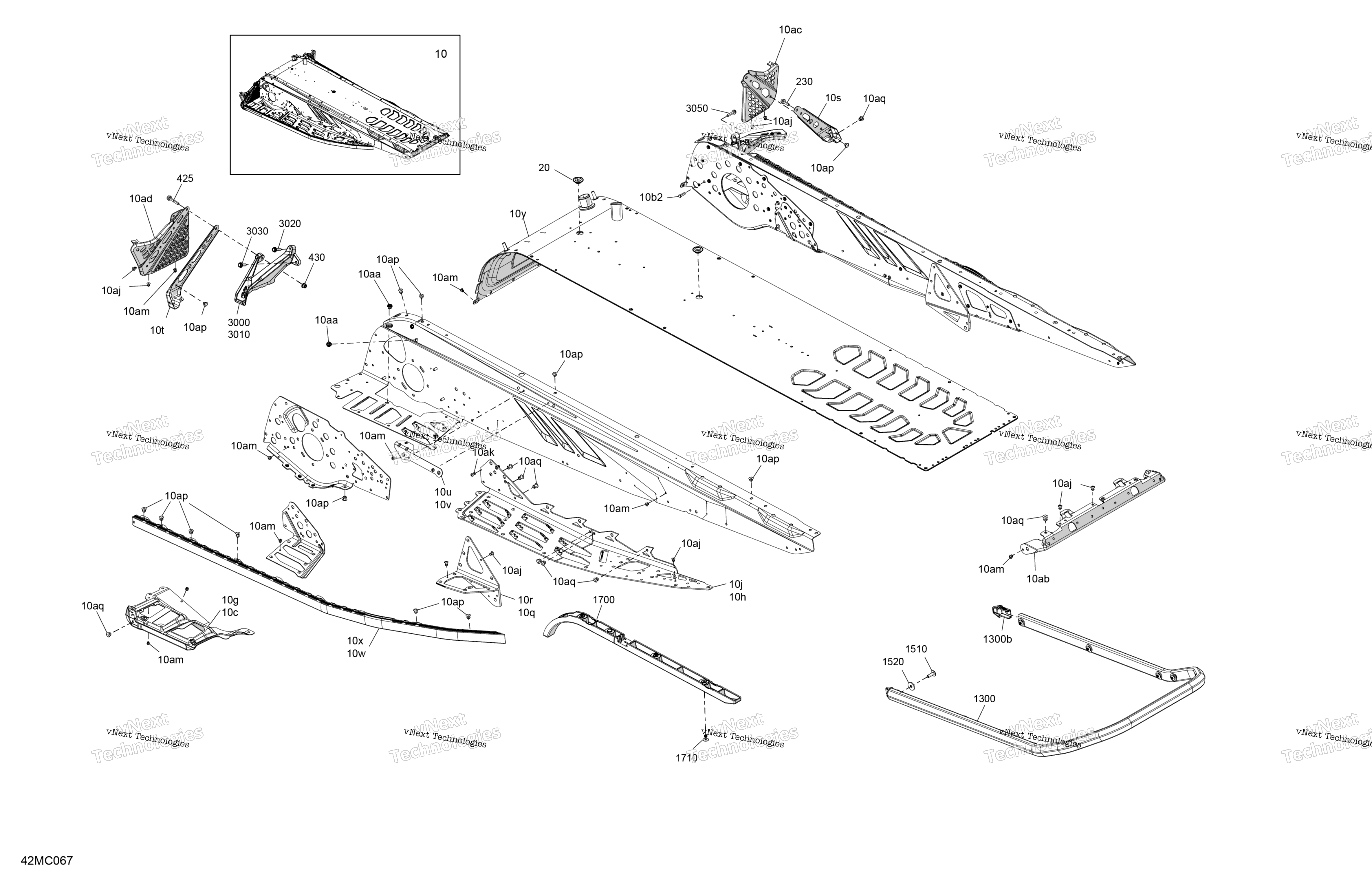 Рама - System - Rear Section