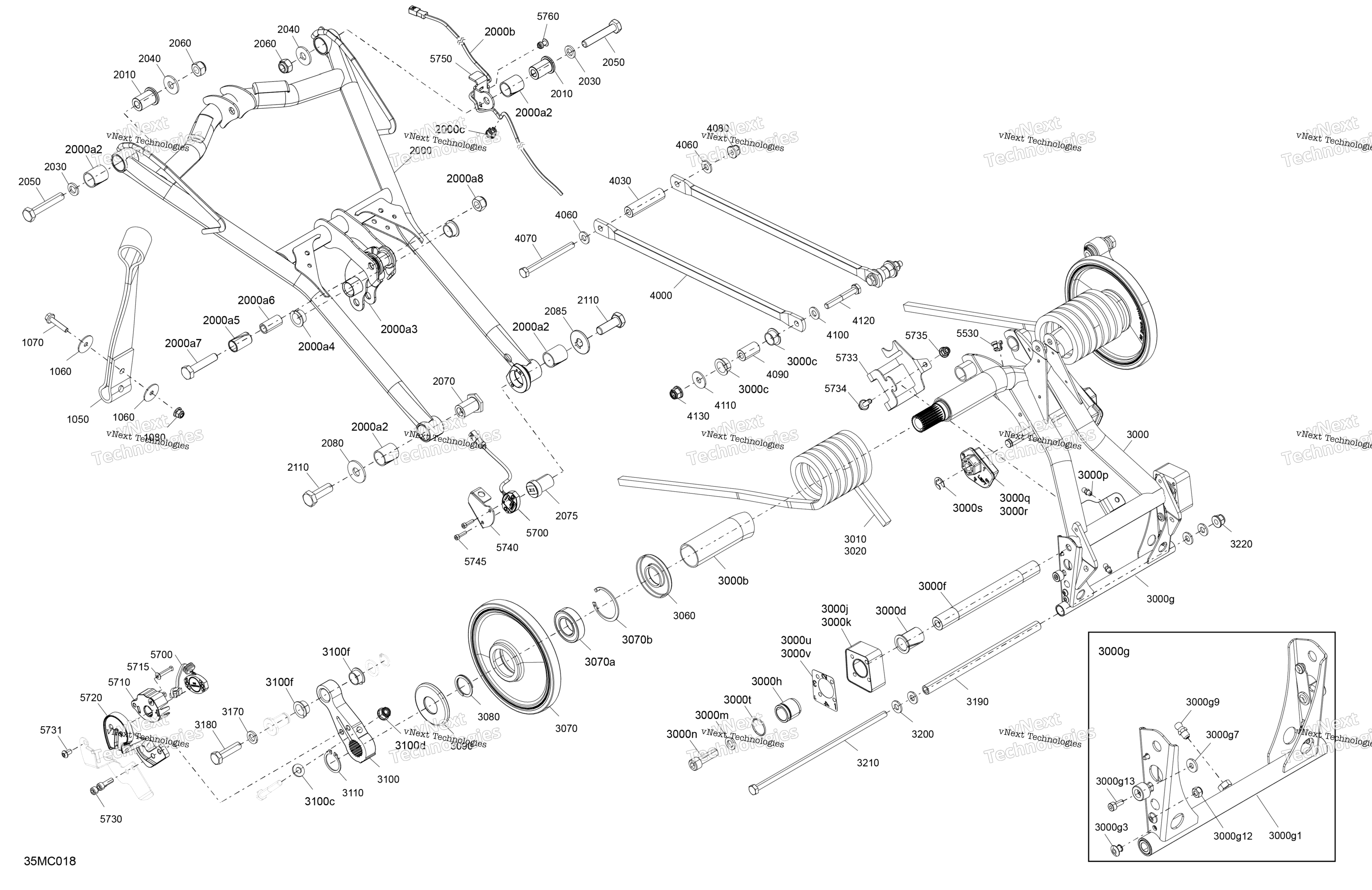Подвеска - Rear - Upper Section - Avec Sas