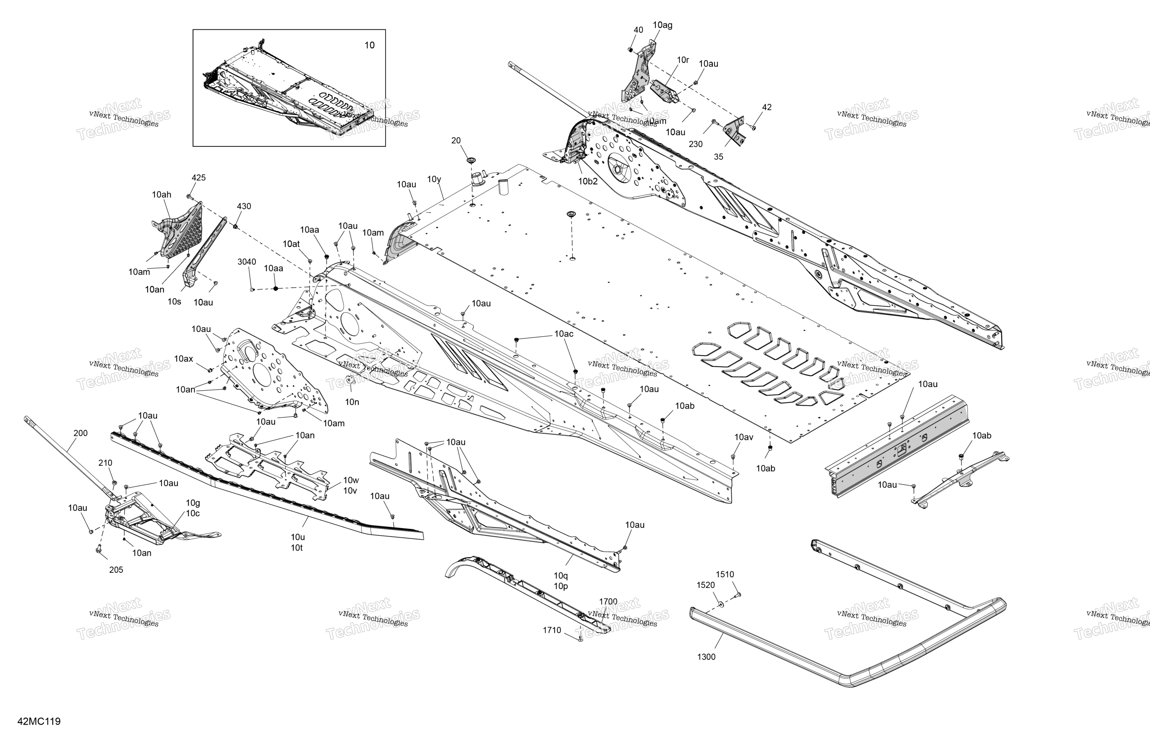 Рама - System - Rear Section