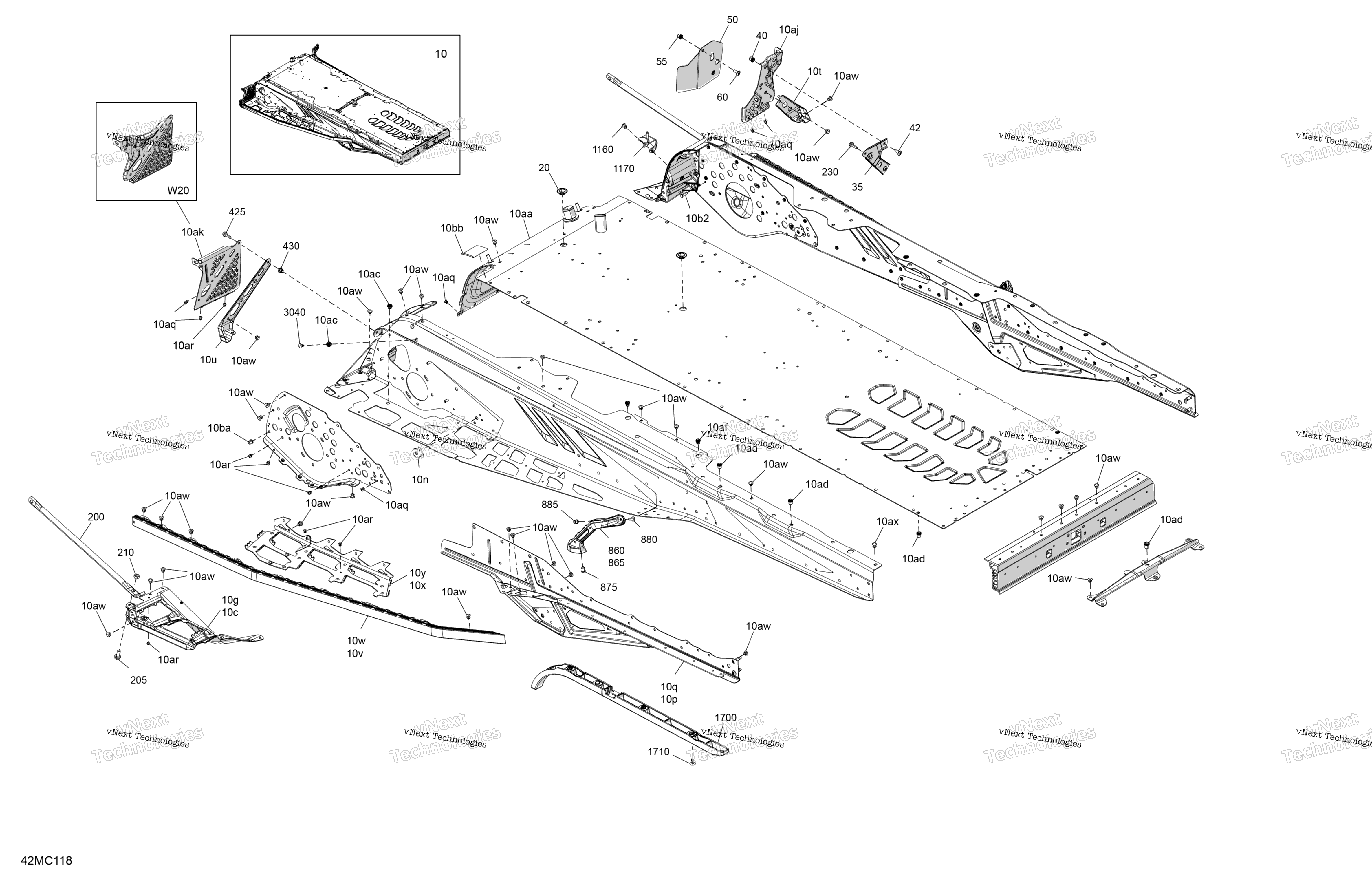 Рама - System - Rear Section