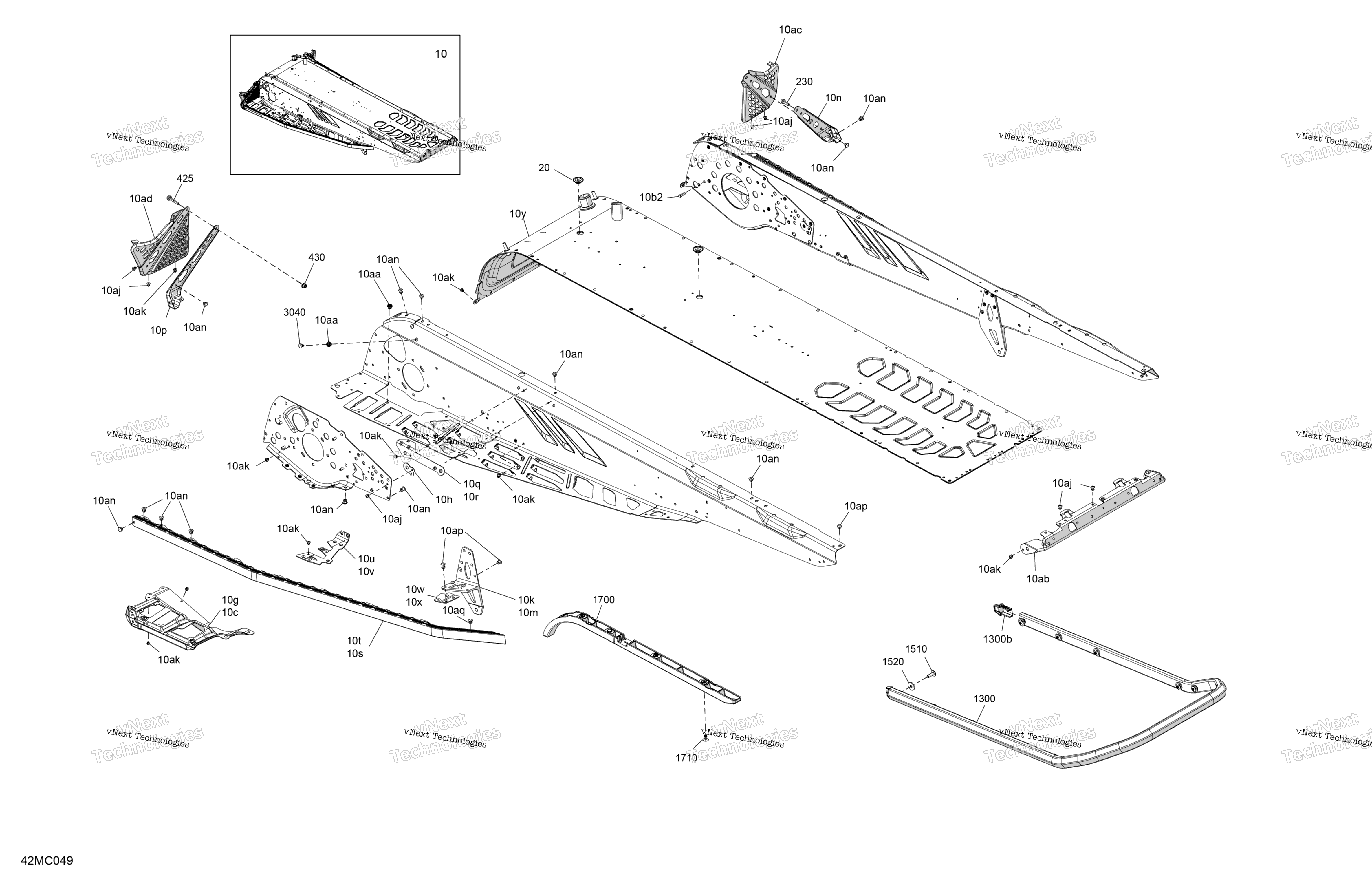 Рама - System - Rear Section