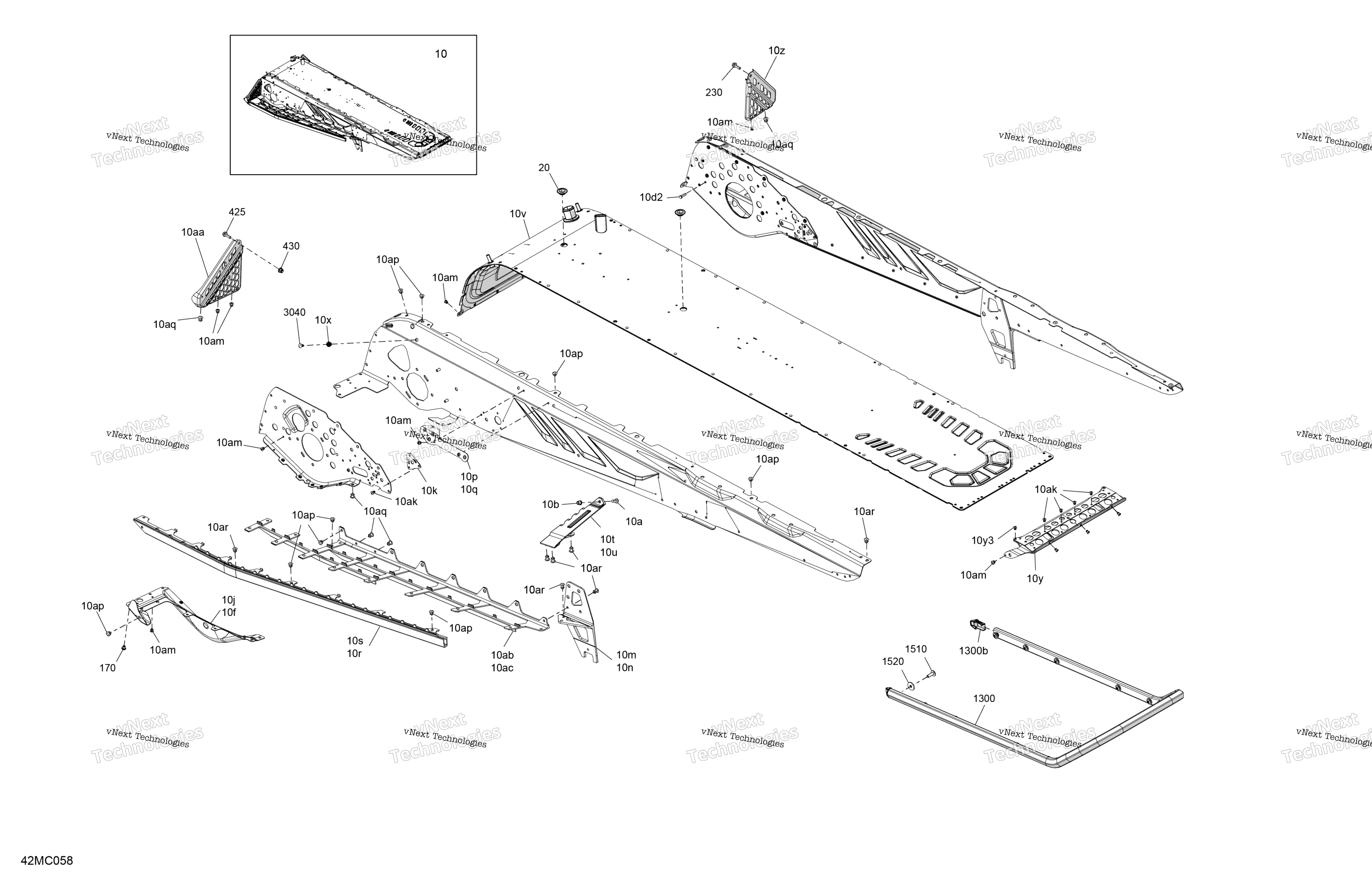 Рама - System - Rear Section