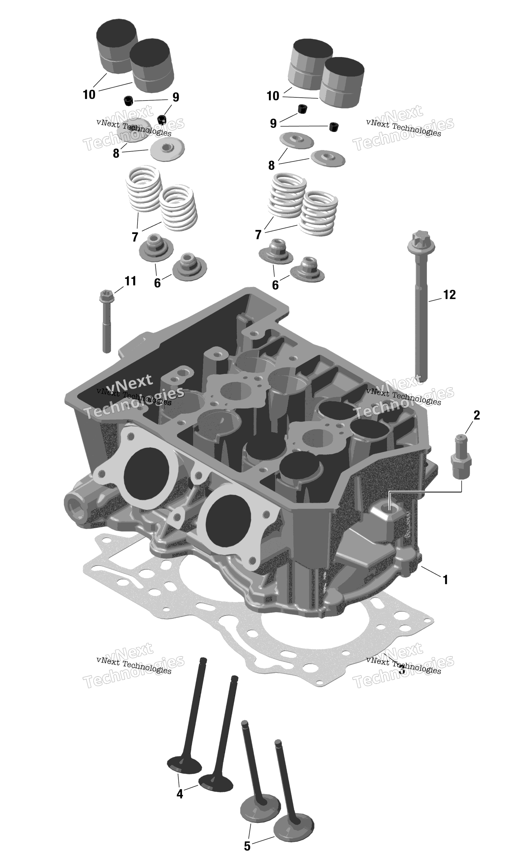 Rotax цилиндр головка