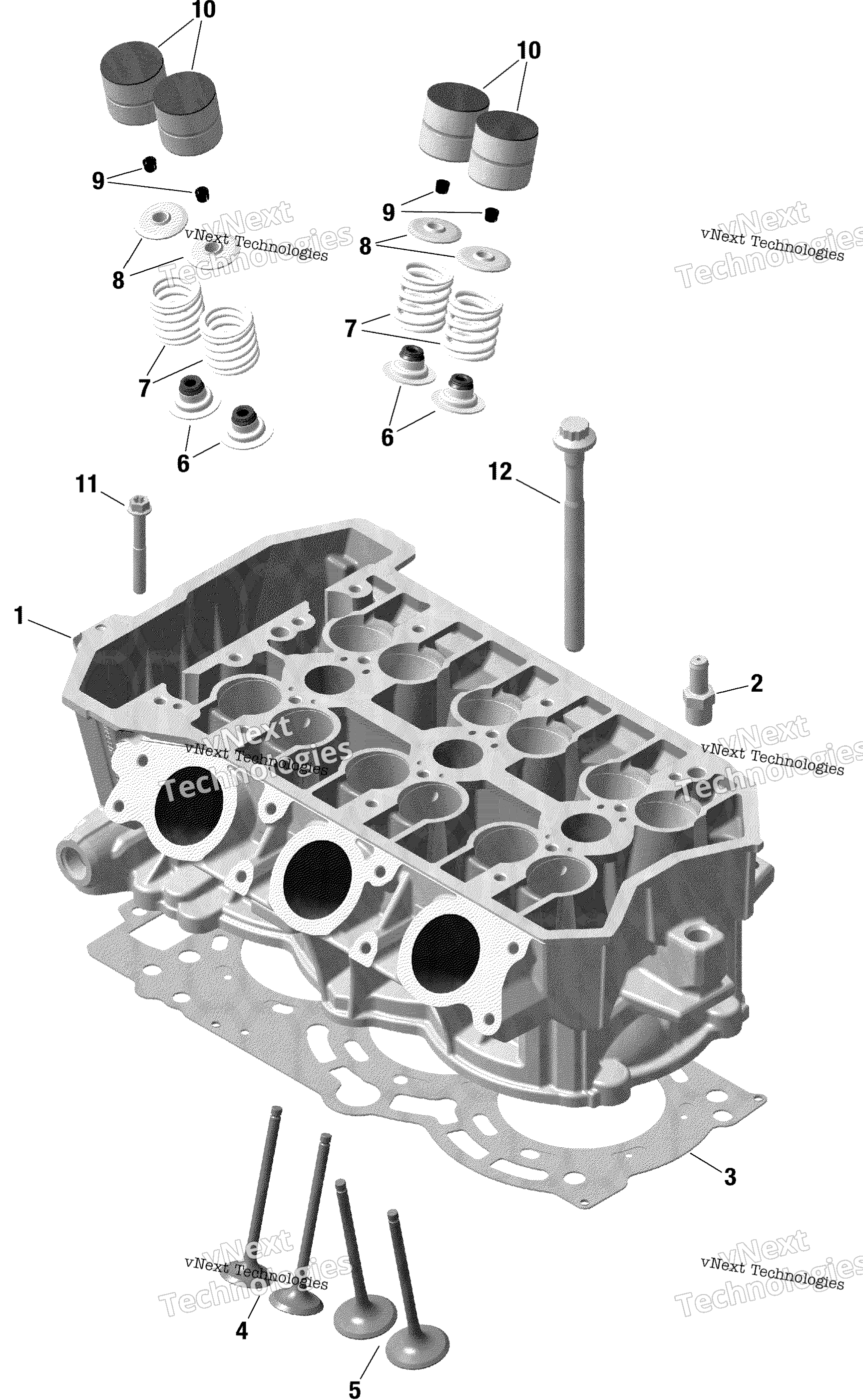 Rotax цилиндр головка