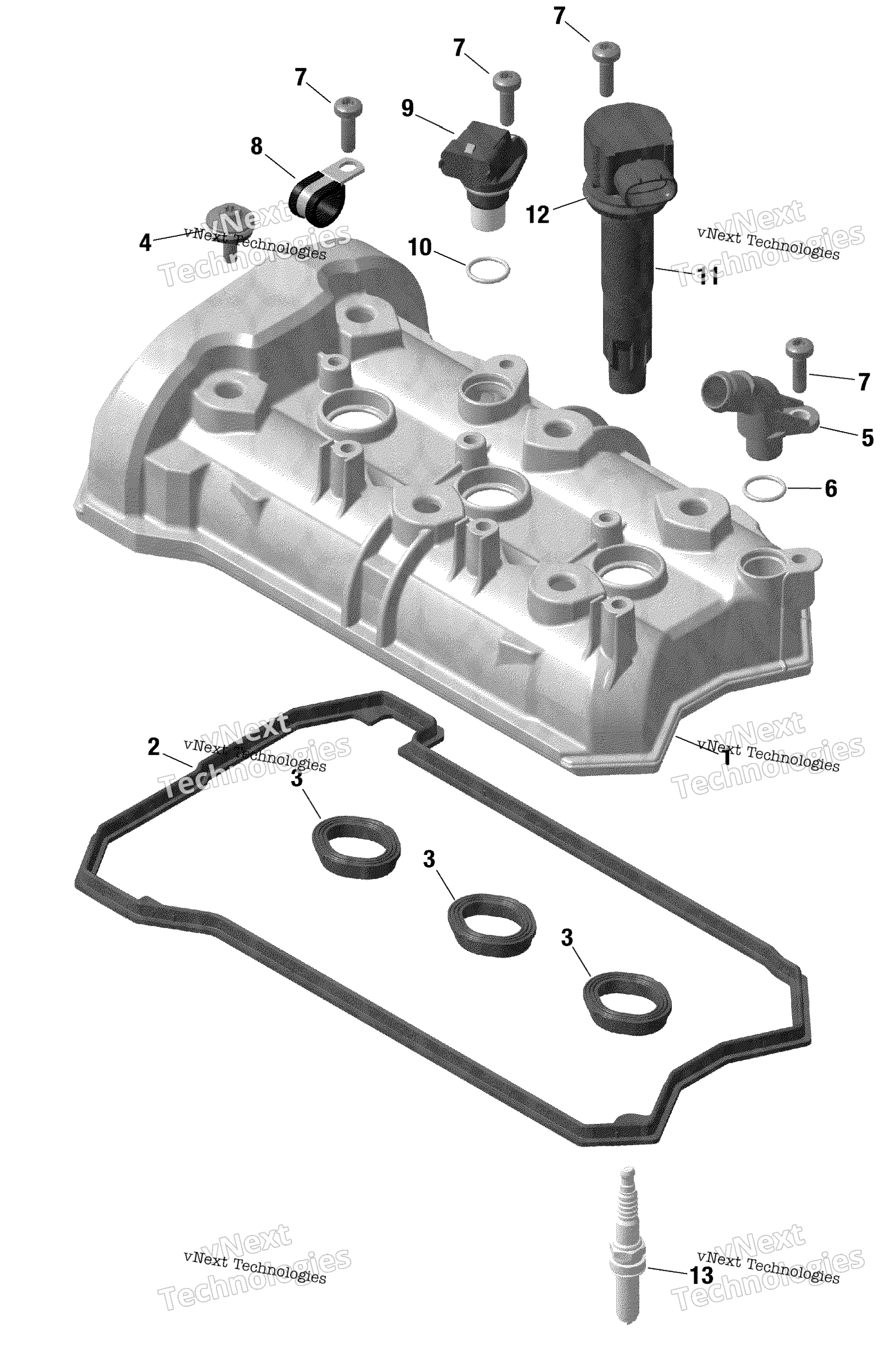 Rotax клапан крышка