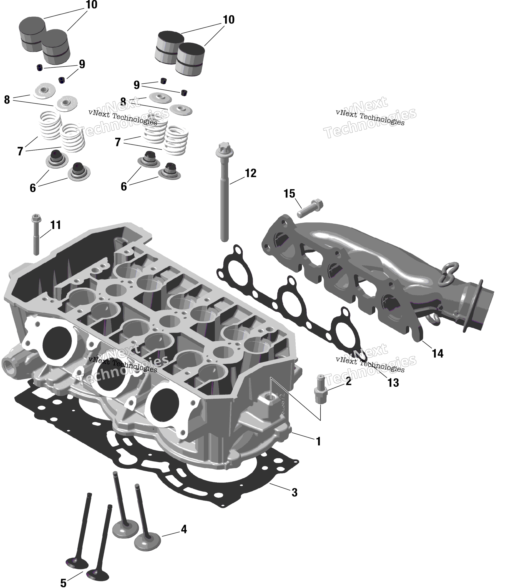 Rotax цилиндр головка