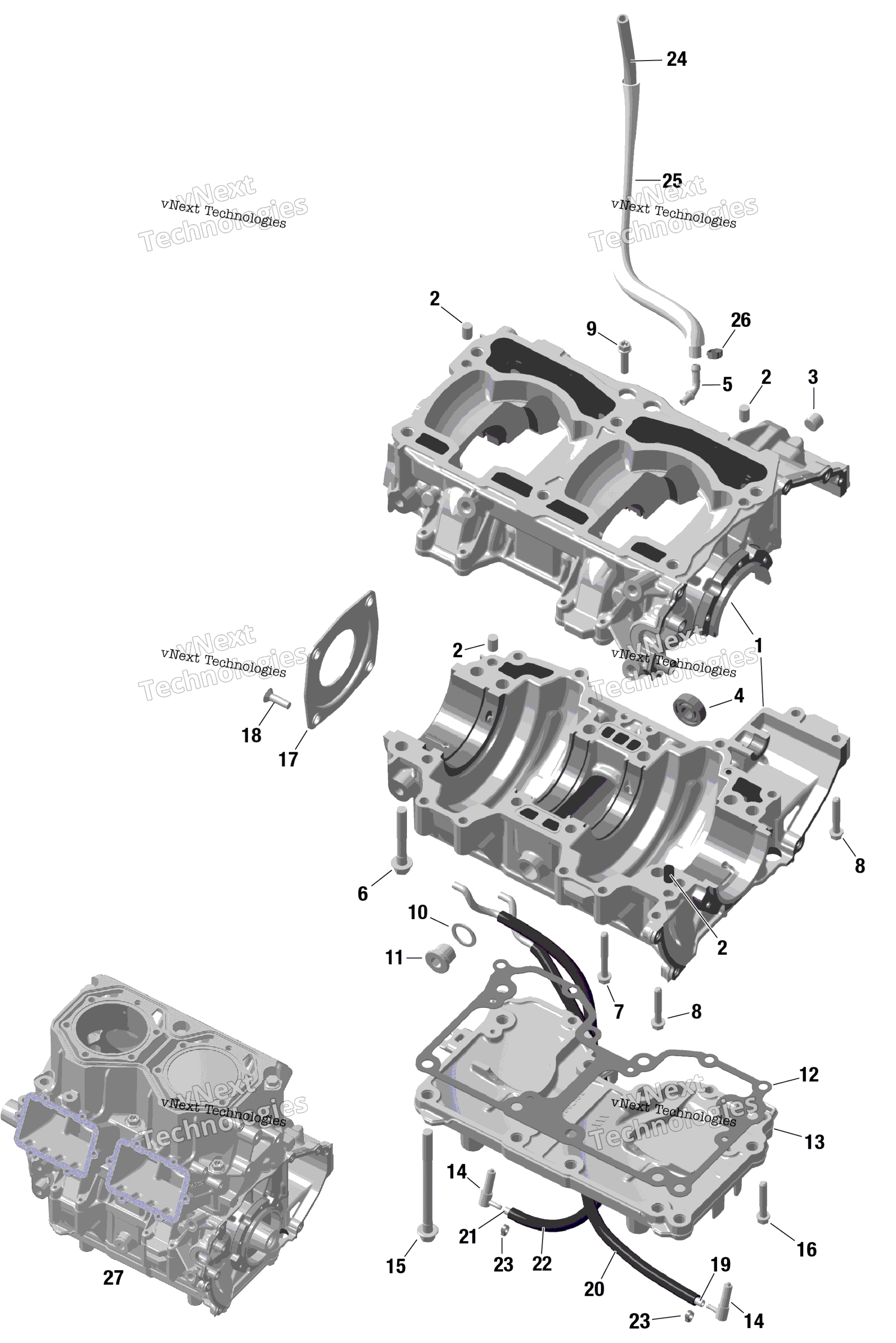 Rotax Crankcase