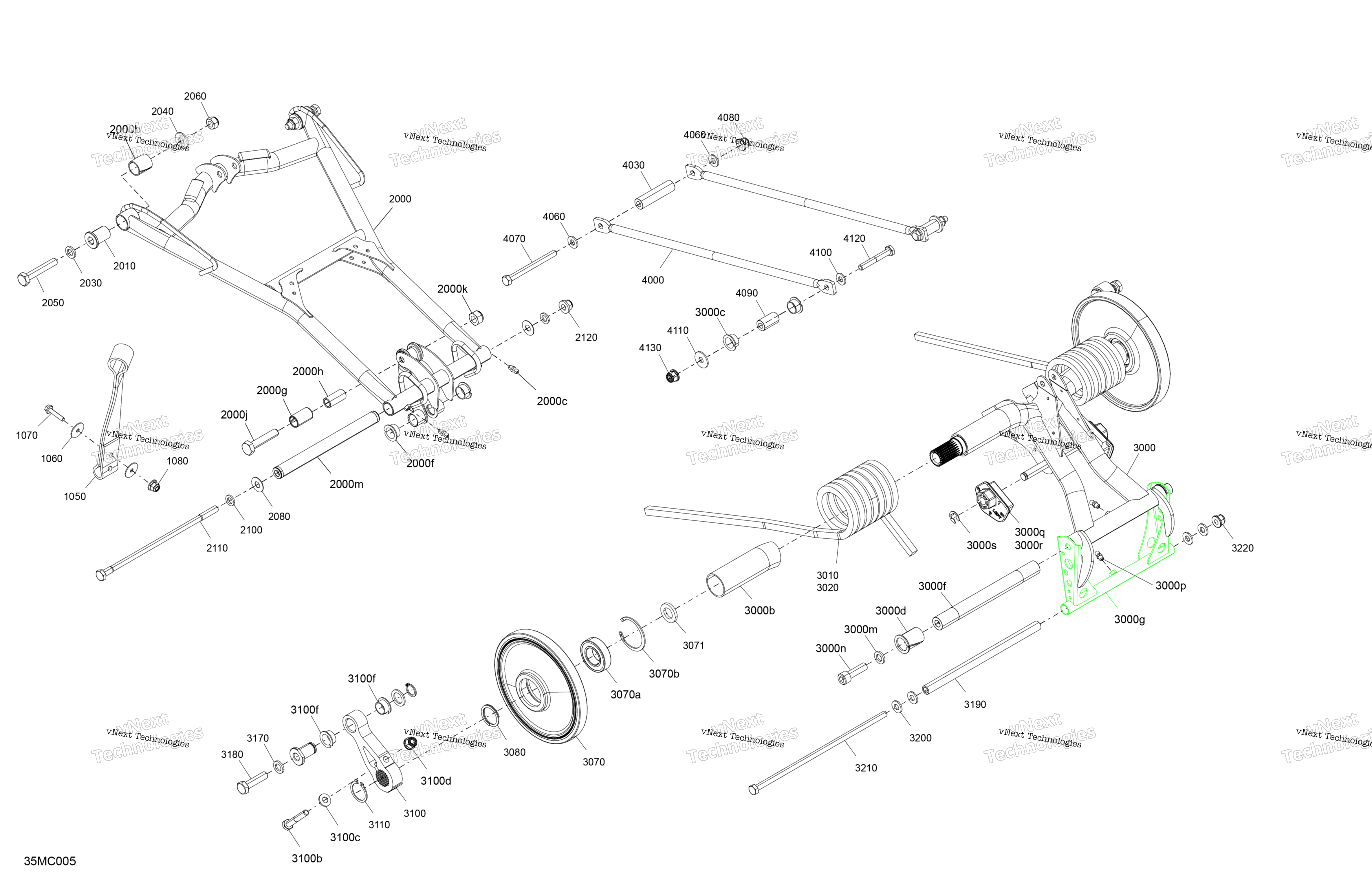 Подвеска - Rear - Upper Section - Hce