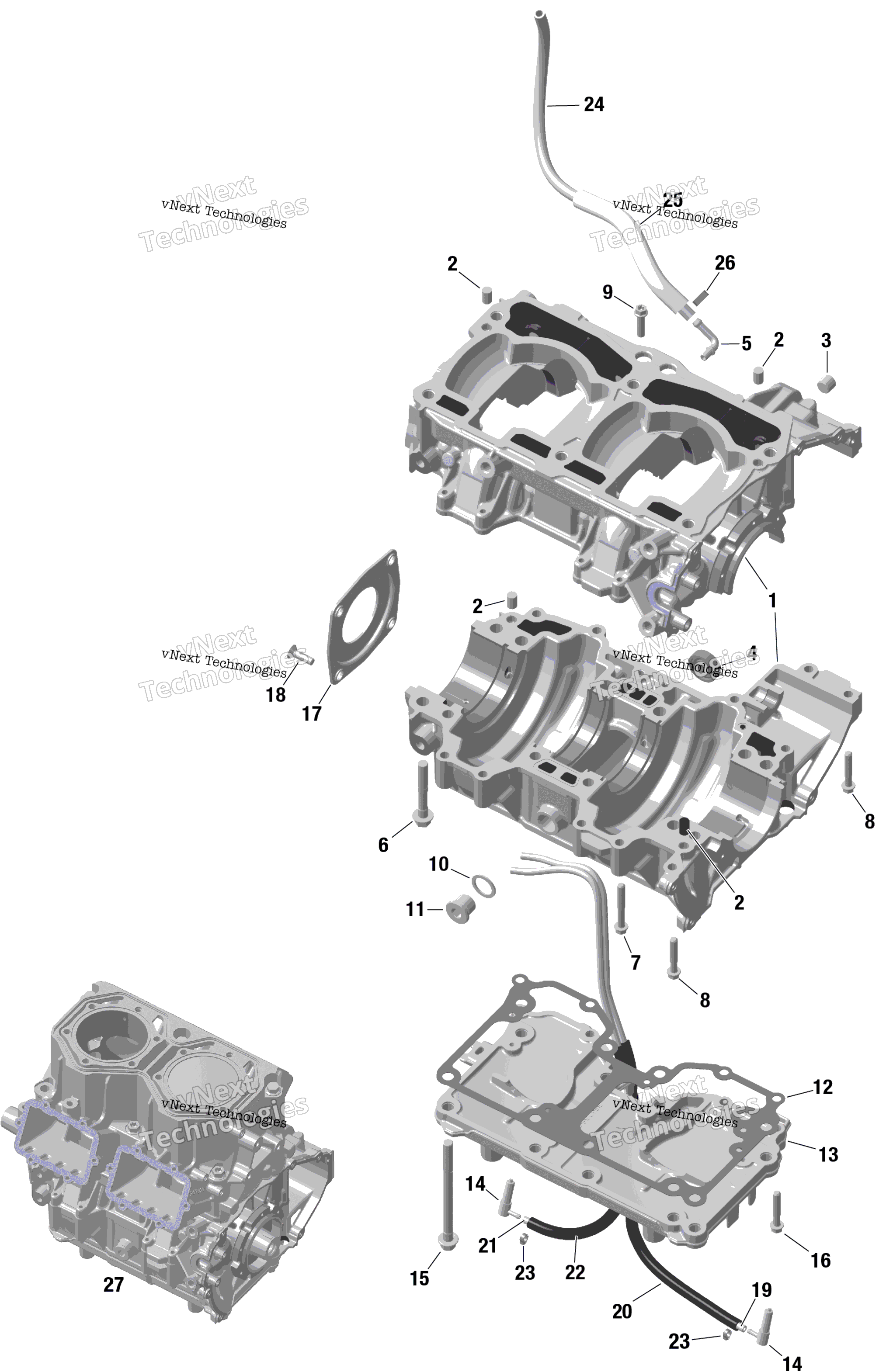 Rotax Crankcase