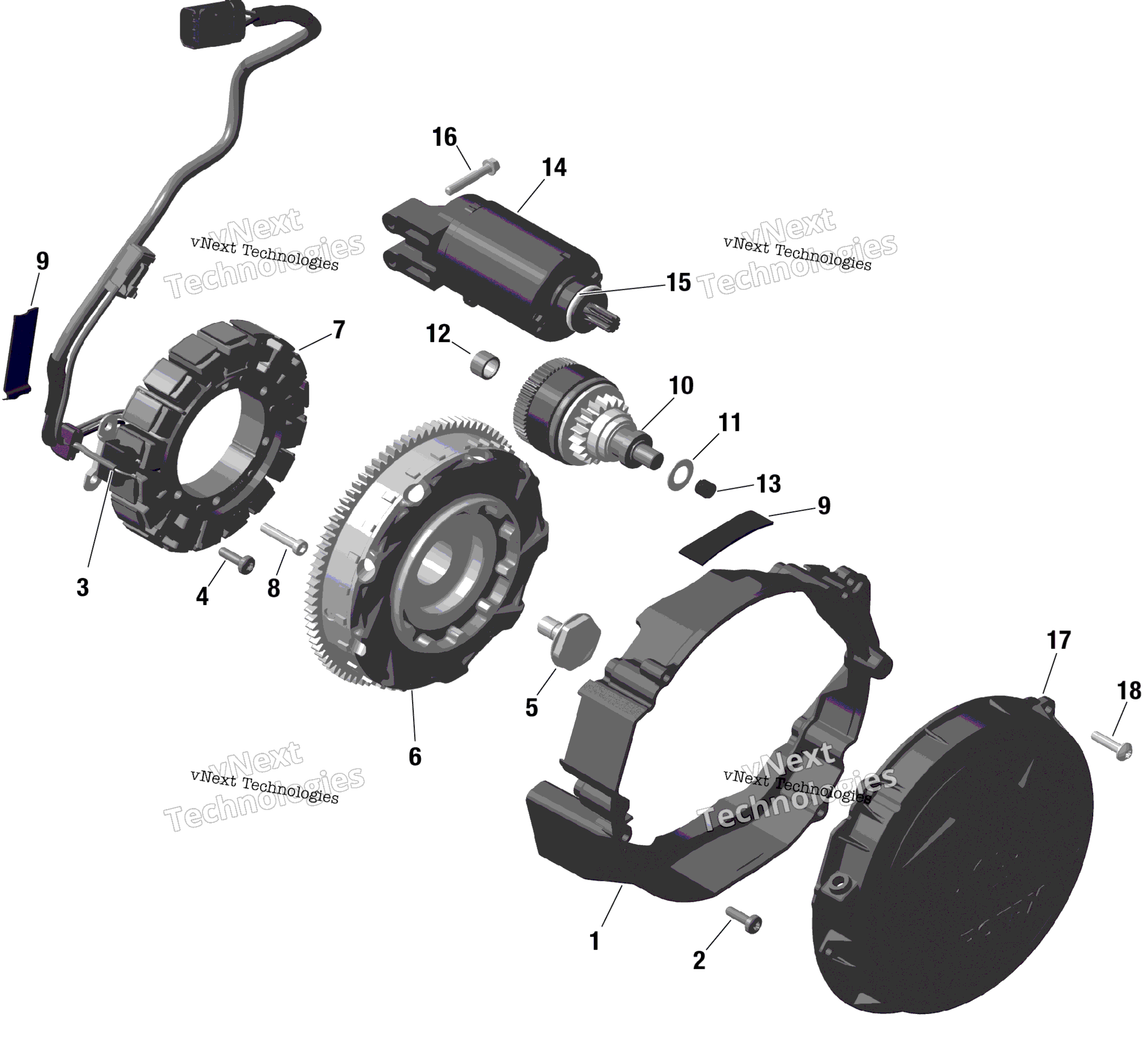 Rotax Magneto и Electric Starter
