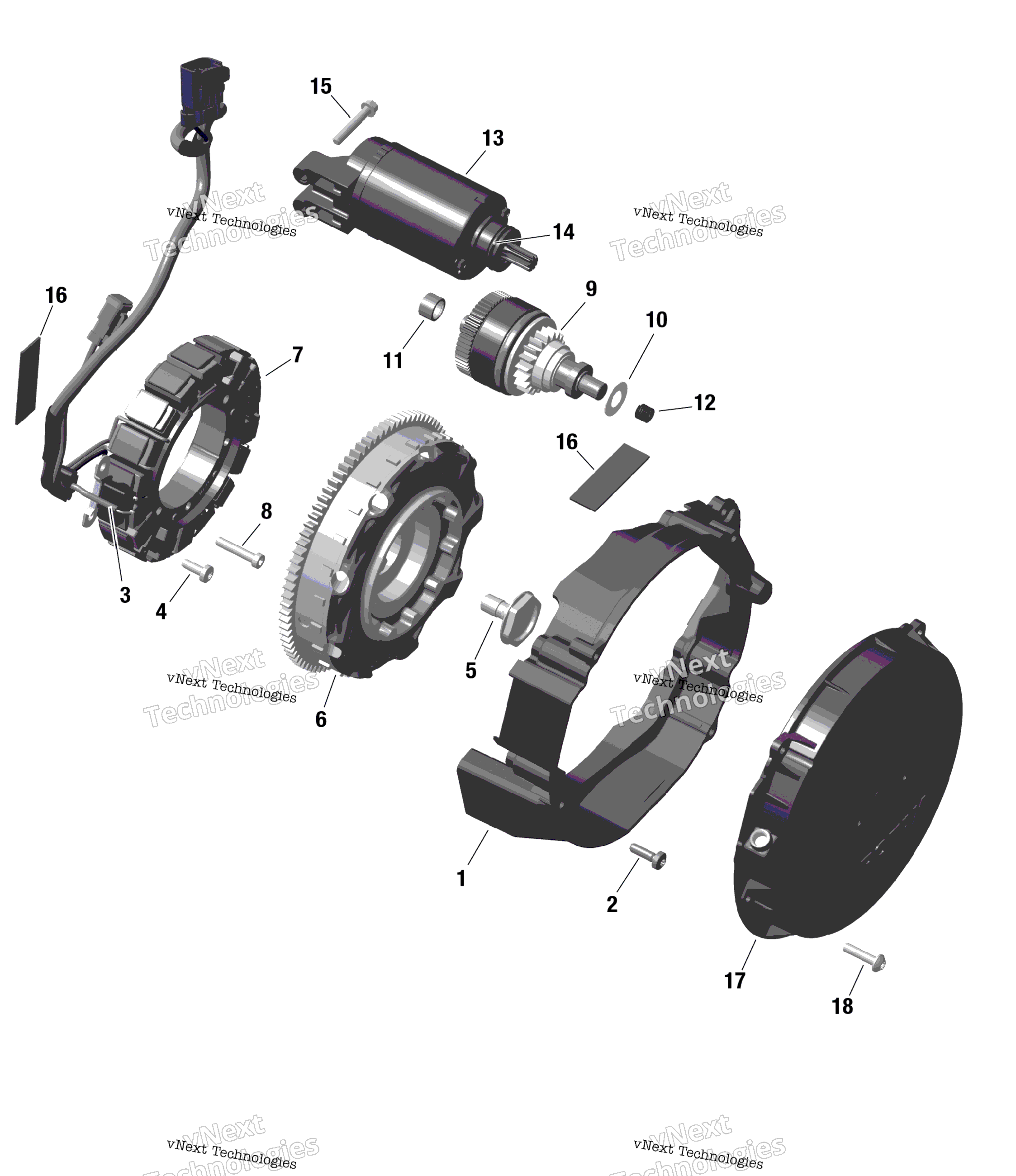 Rotax Magneto и Electric Starter