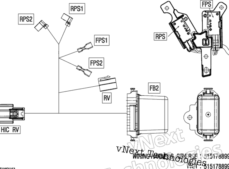 Электрооборудование - Reverse Wiring Harness - 515178899