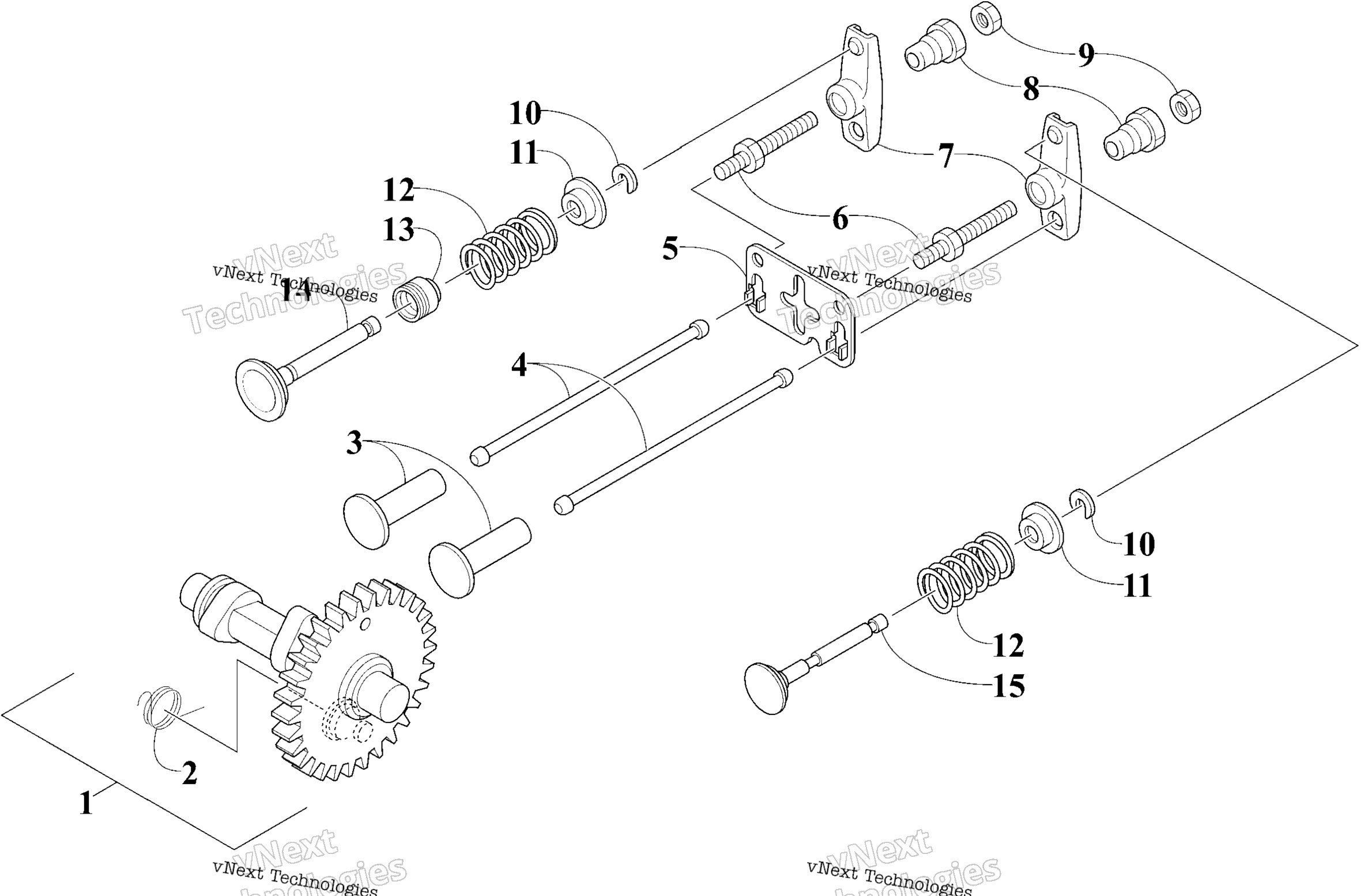 Двигатель - Camshaft And Valve