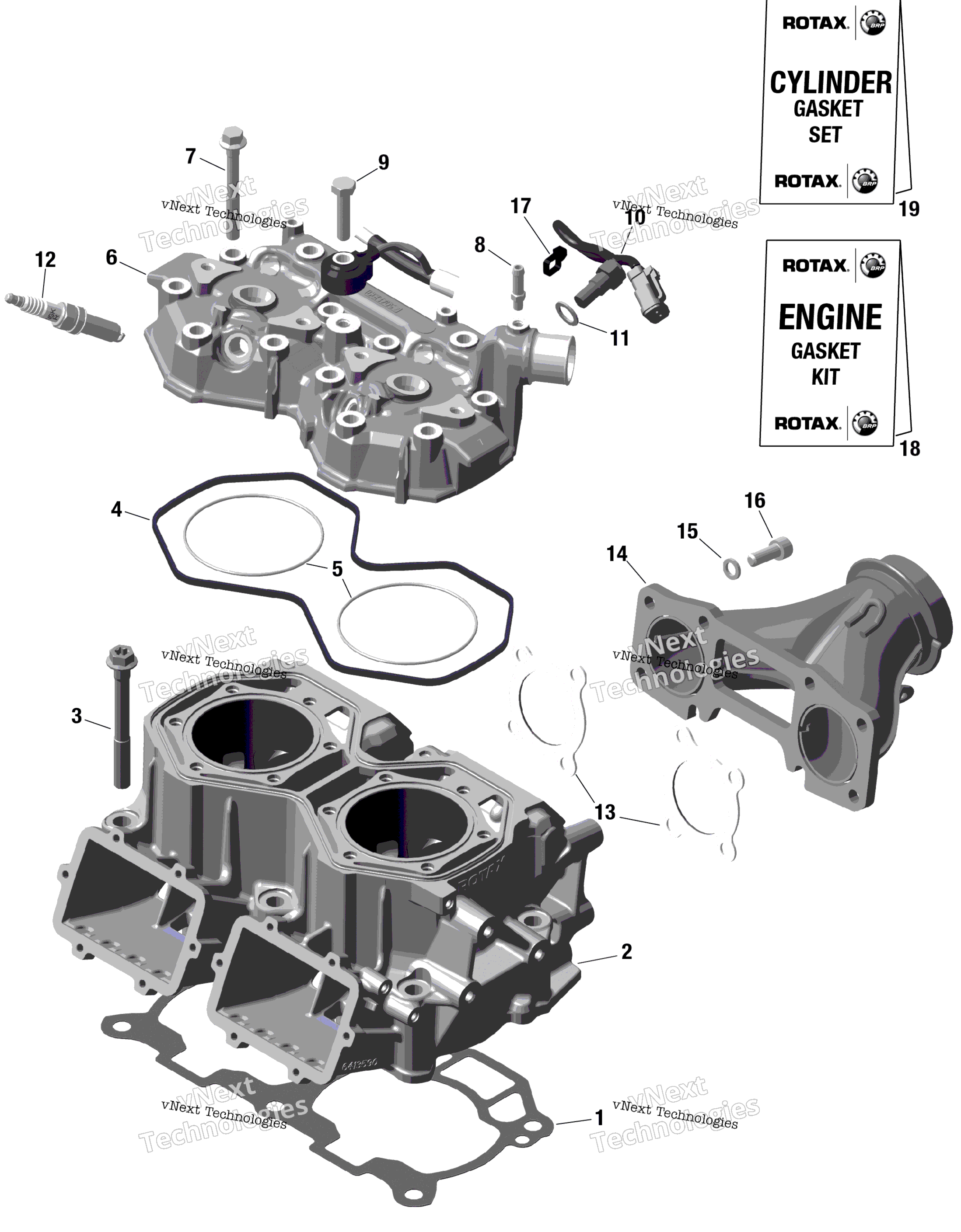 Rotax цилиндр
