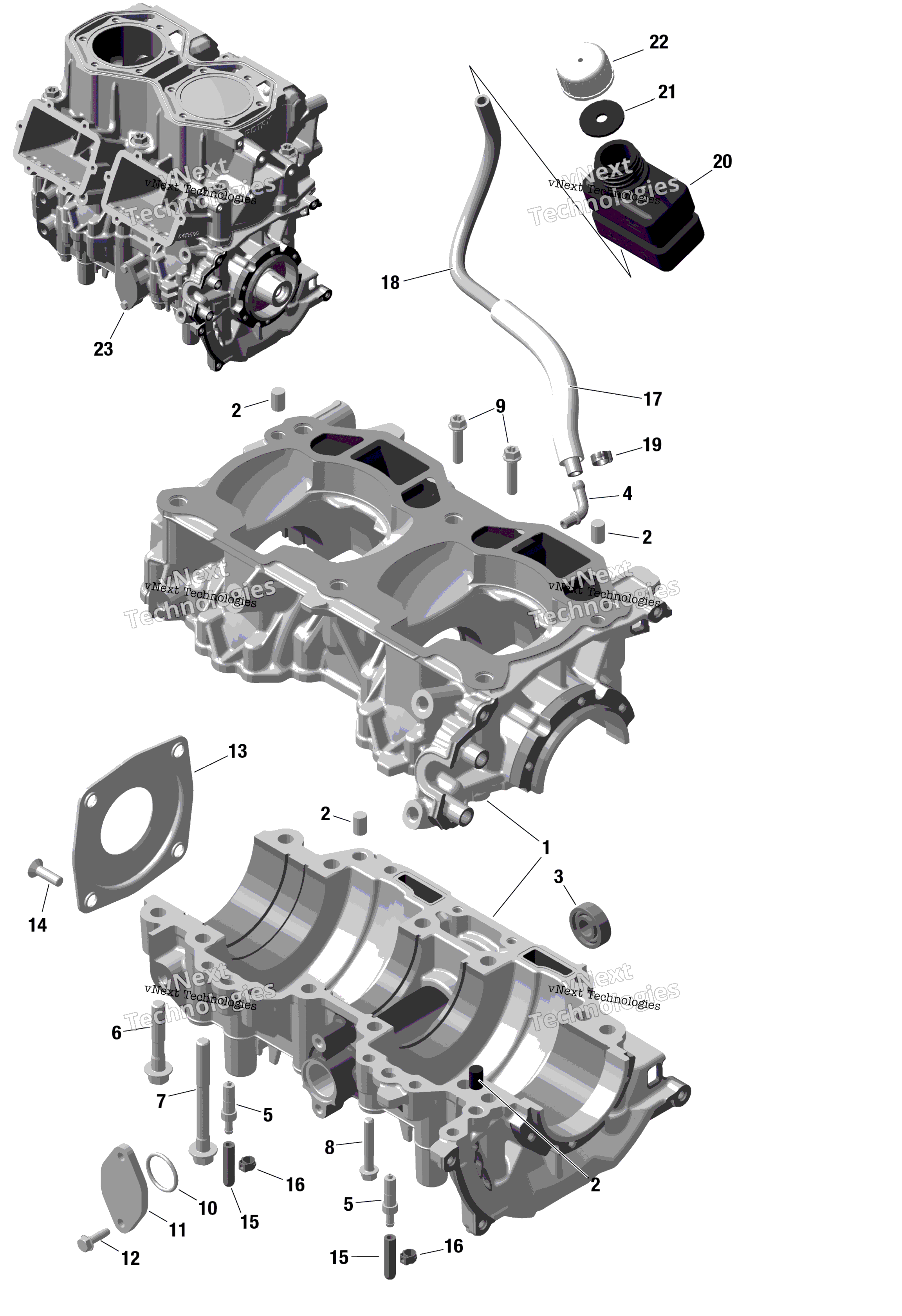 Rotax Crankcase