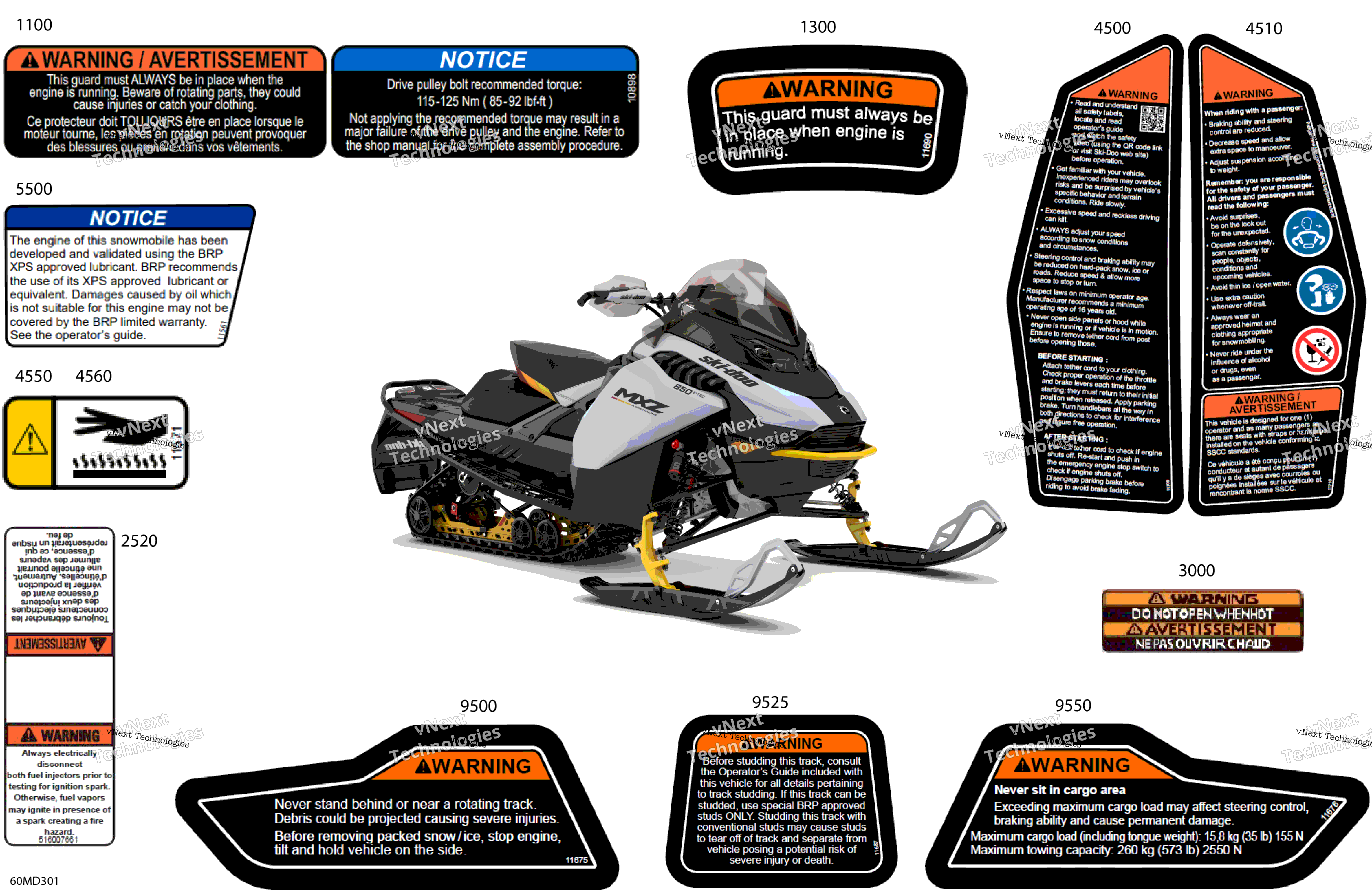 кузов Warning наклейки