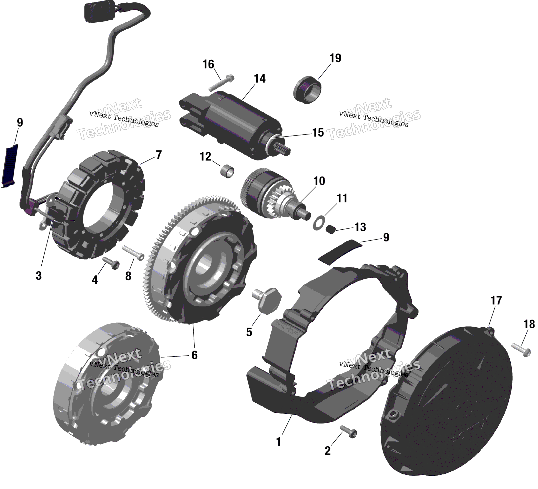 Rotax Magneto и Electric Starter