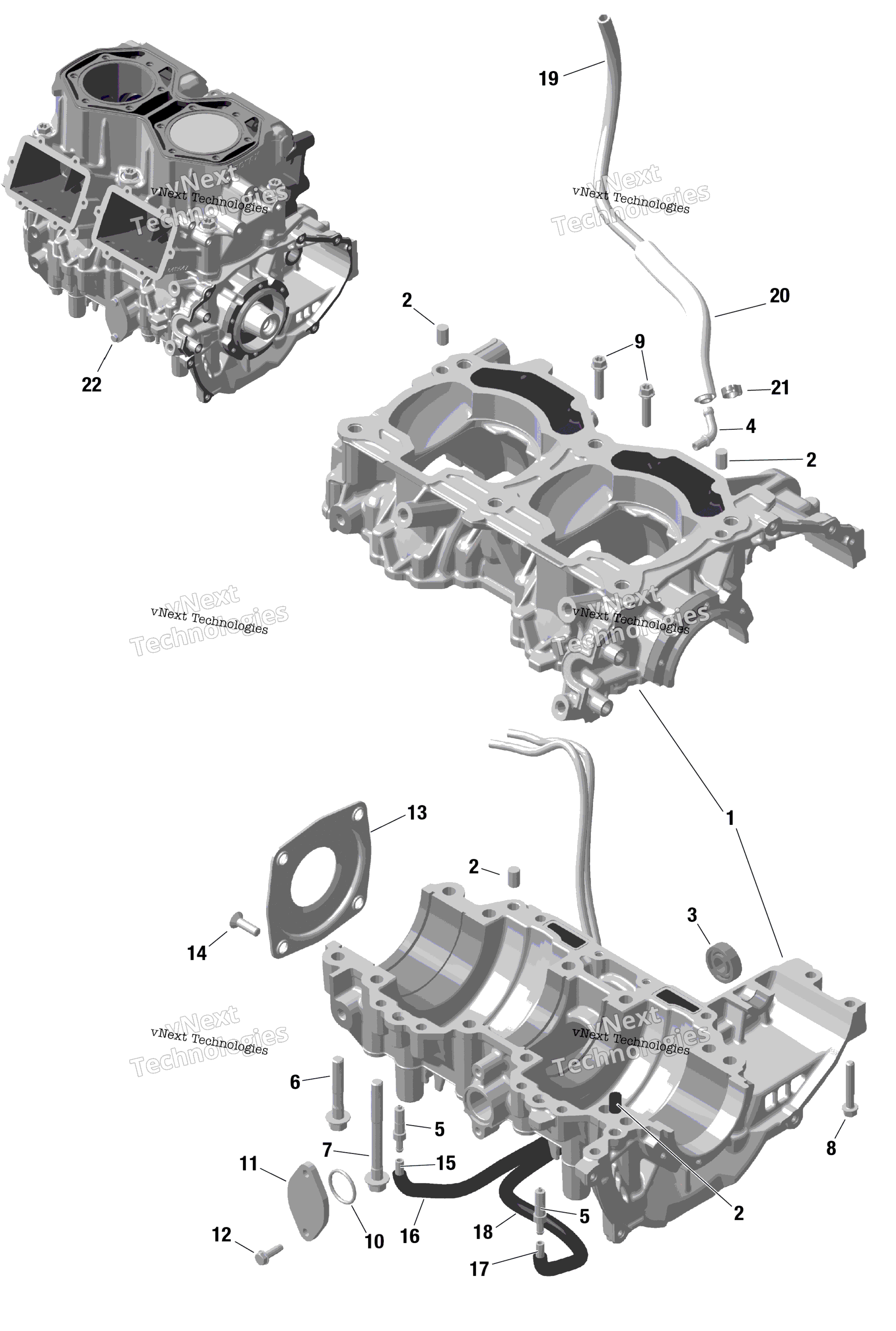 Rotax Crankcase