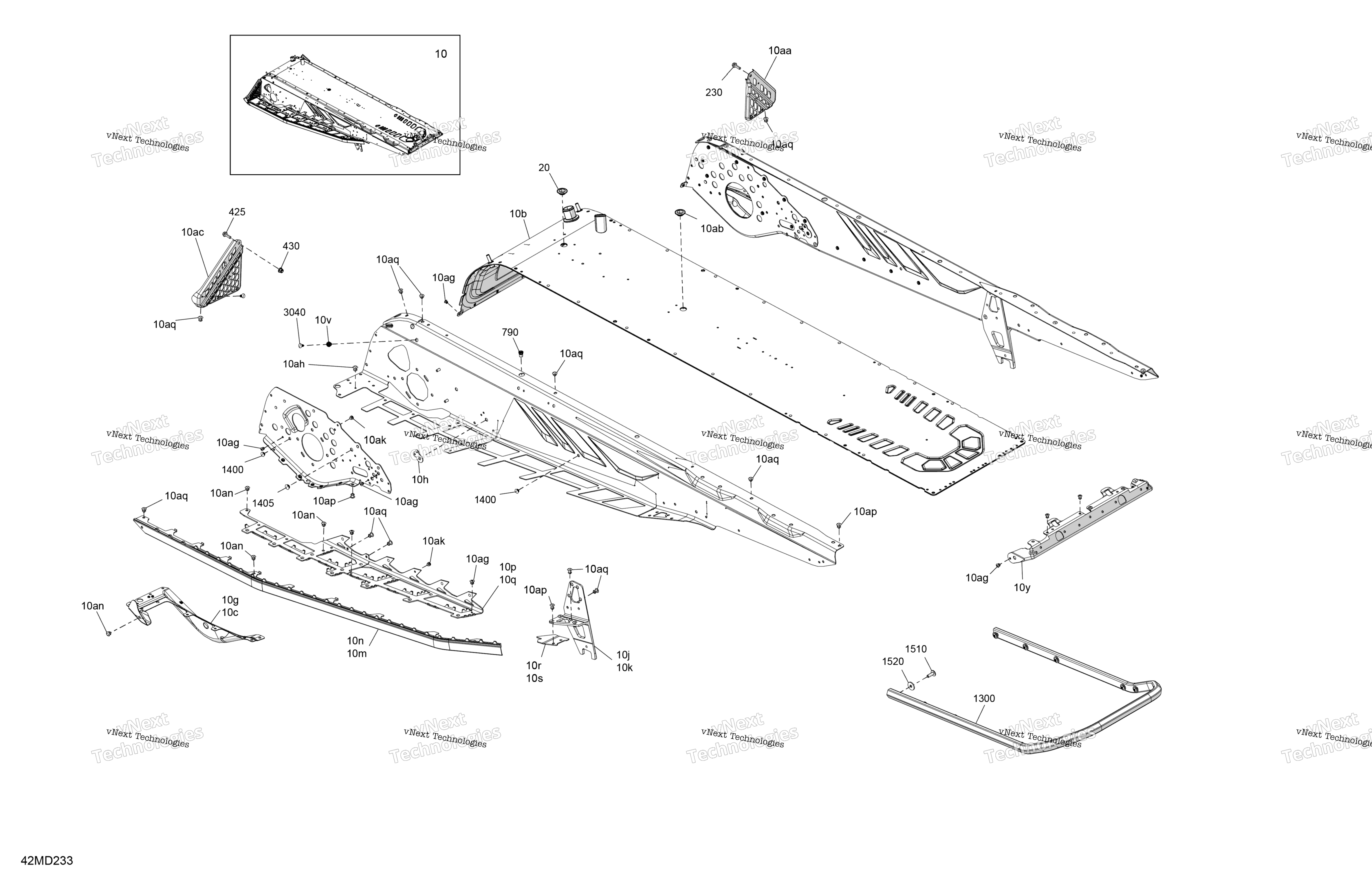 Рама - System - Rear Section